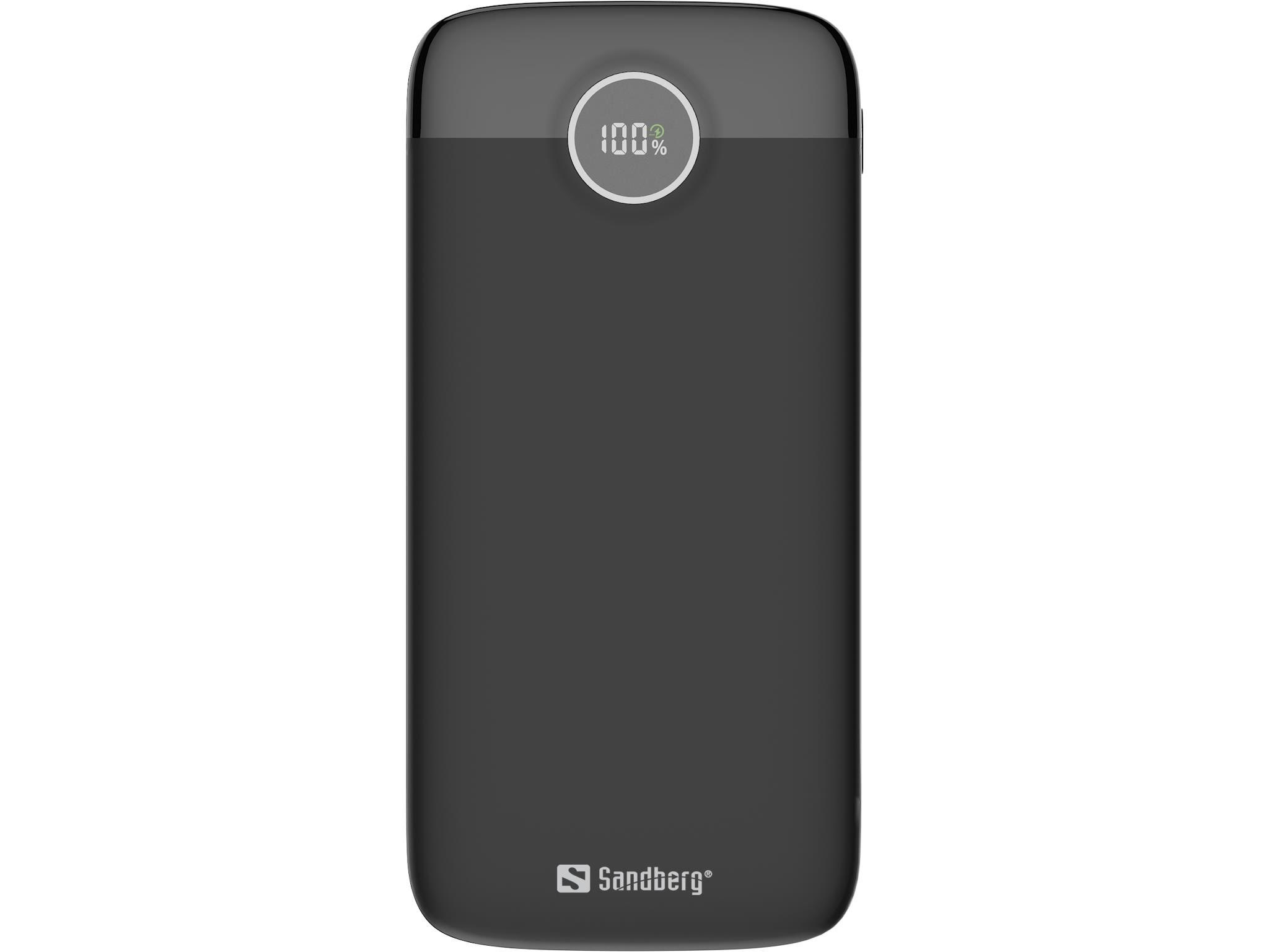 Sandberg Semisolidstate Powerbank 10000 - 1000 Mah - Powerbank Akku Schwarz 421-48