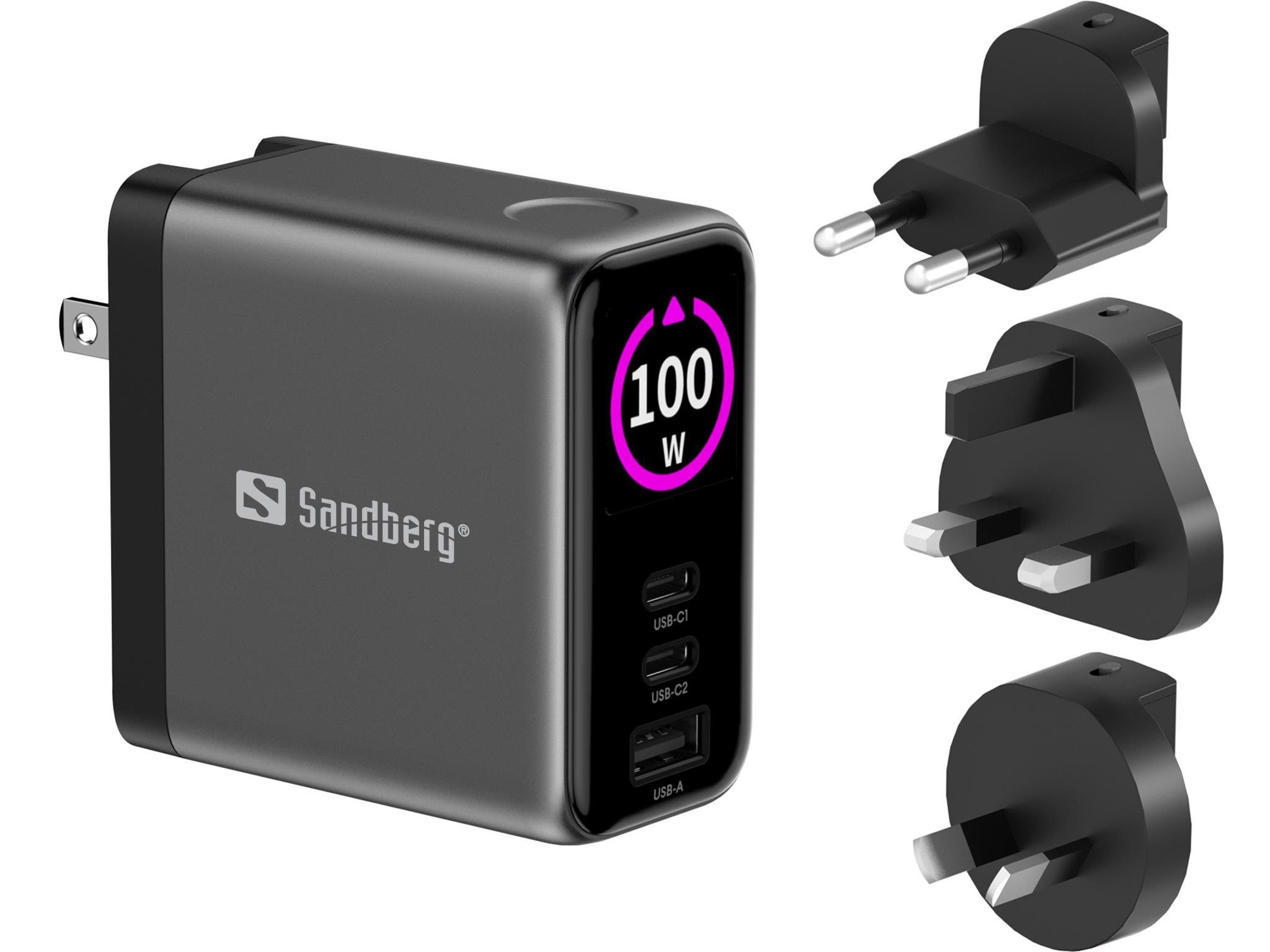 Sandberg Travel Charger Pd100w Display - Netzteile Fuer Laptops 441-71