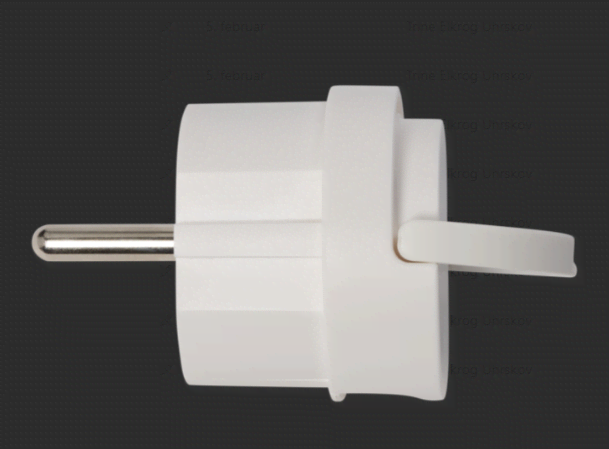 Pro Socket Angle Schuko Mini, White - Schaltereinheiten