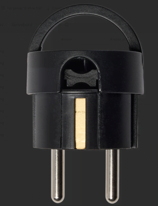 Pro Socket Angle Schuko Mini, Black - Schaltereinheiten