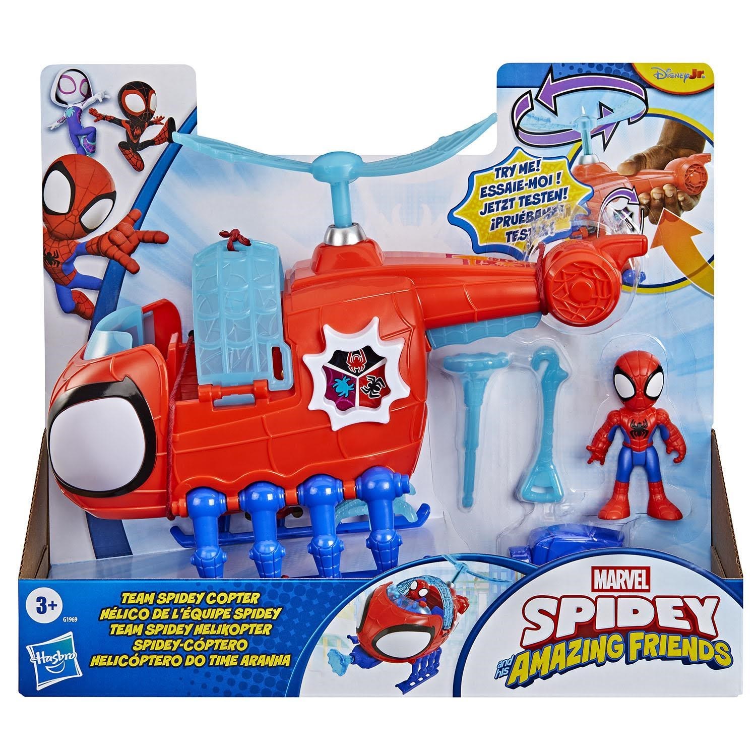 Marvel Spidey And His Amazing Friends 3" Team Spidey Copter - Figuren G19695l00