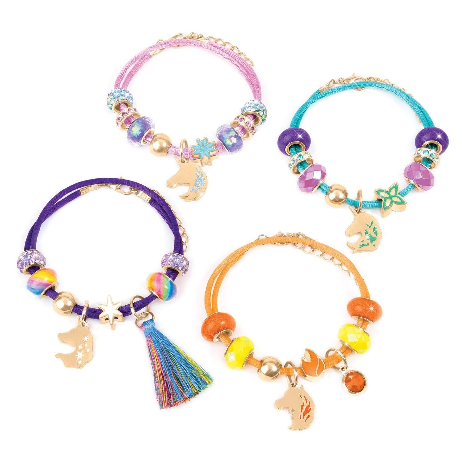Make It Real Bracelet Kit Unicorn Academy Enchanted Unicorn Charms - Kreativ Spiele