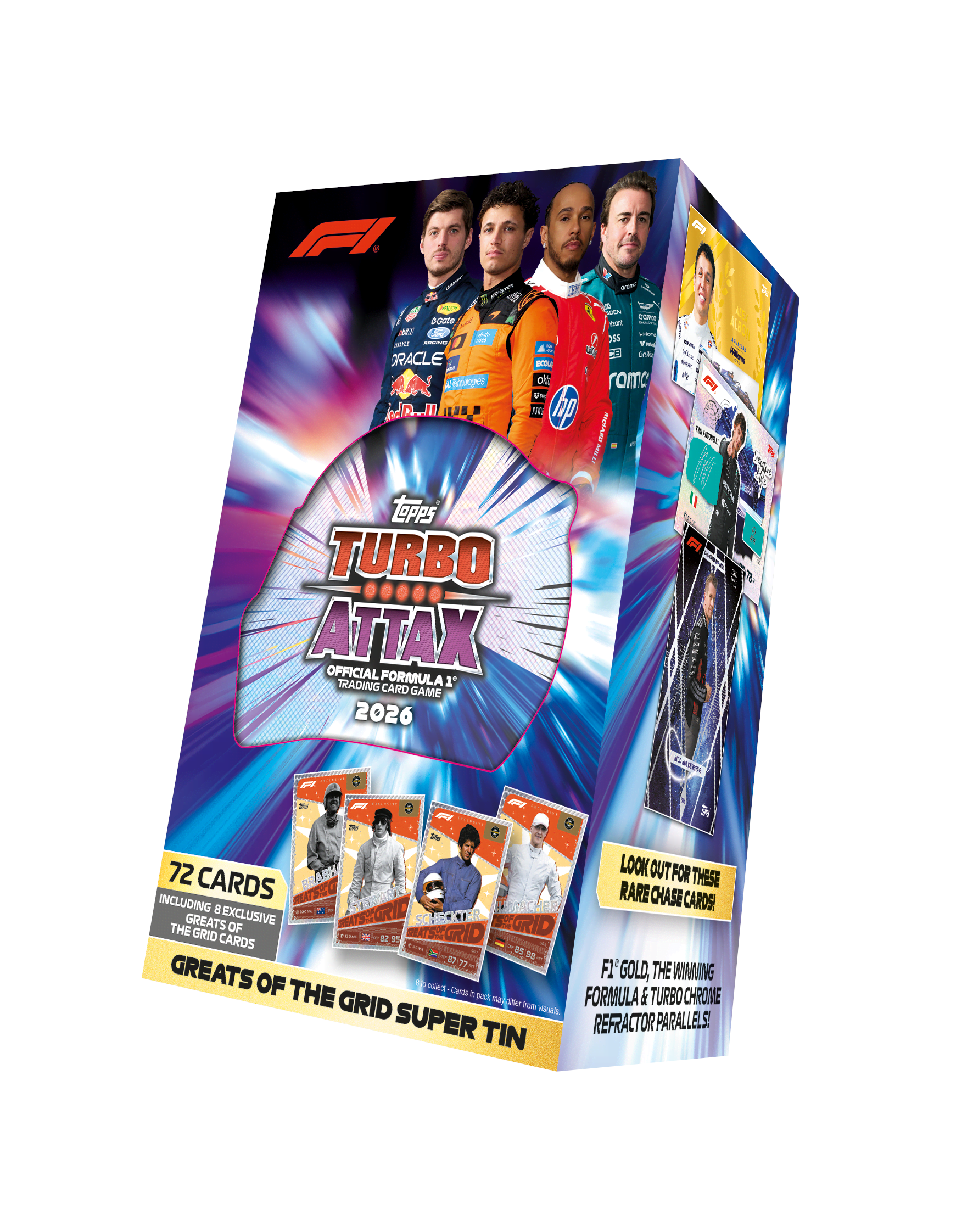 Topps Formula 1 Turbo Attax Super Tin - Assorted - Brettspiele F1ta26-06