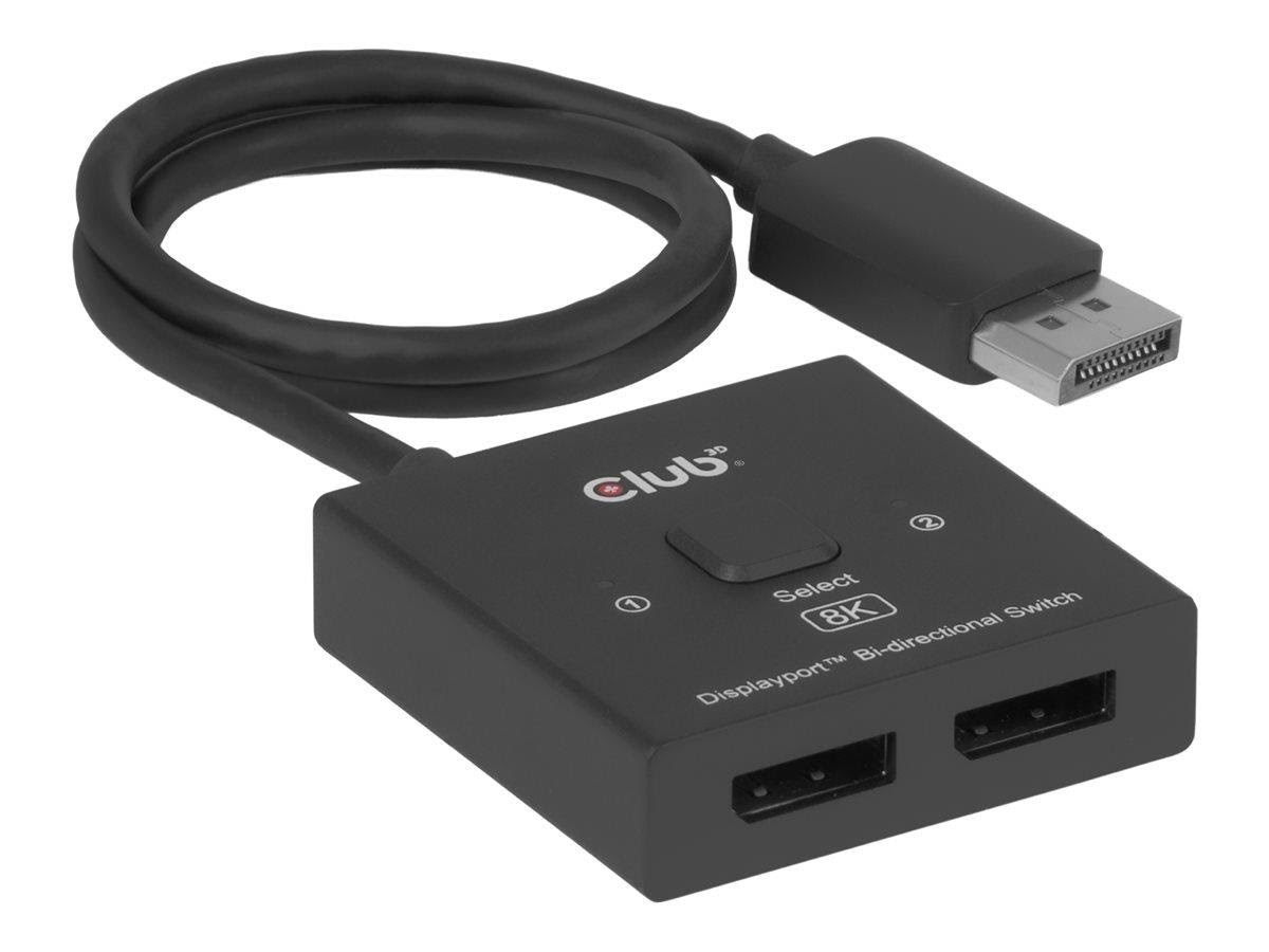 Club 3D - Video/audio Switch - 2 Ports - Video Audio Switcher