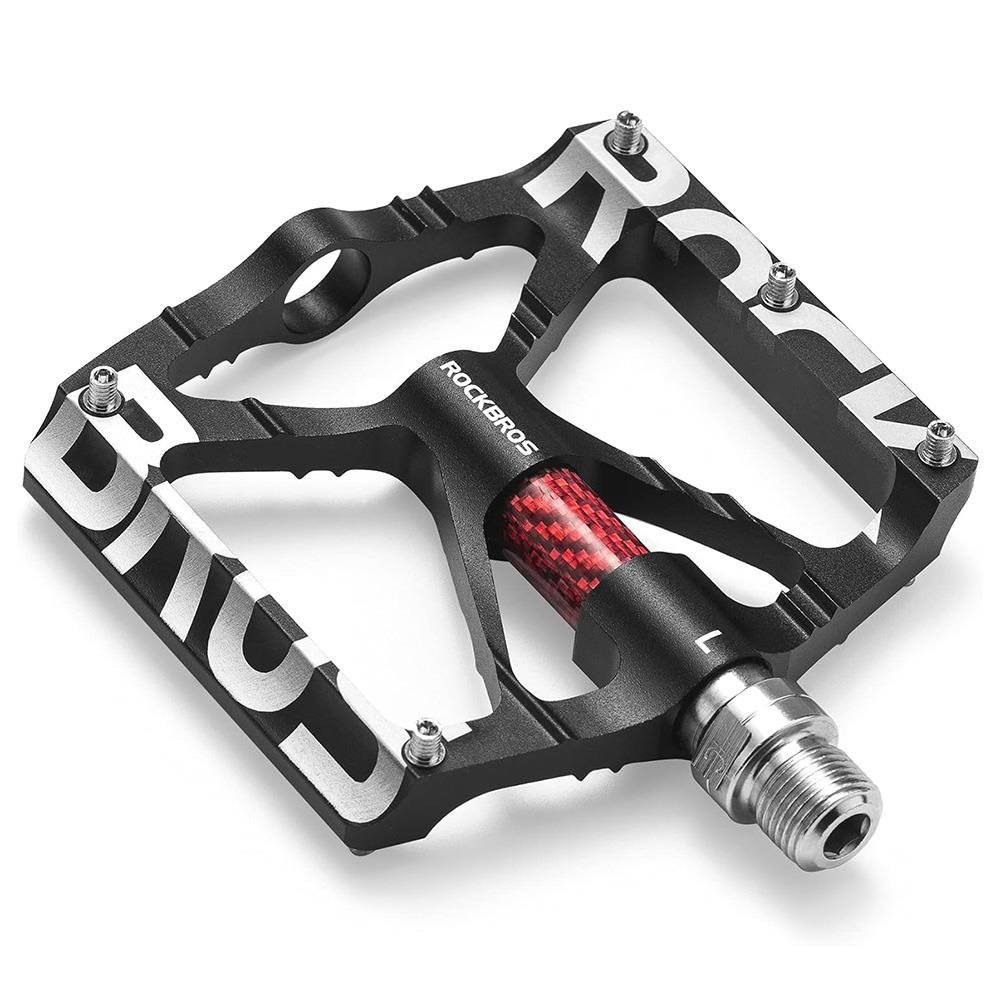 Rockbros 37213071001 Aluminum Alloy Bicycle Pedal Set - Black - Fahrradzubehoer
