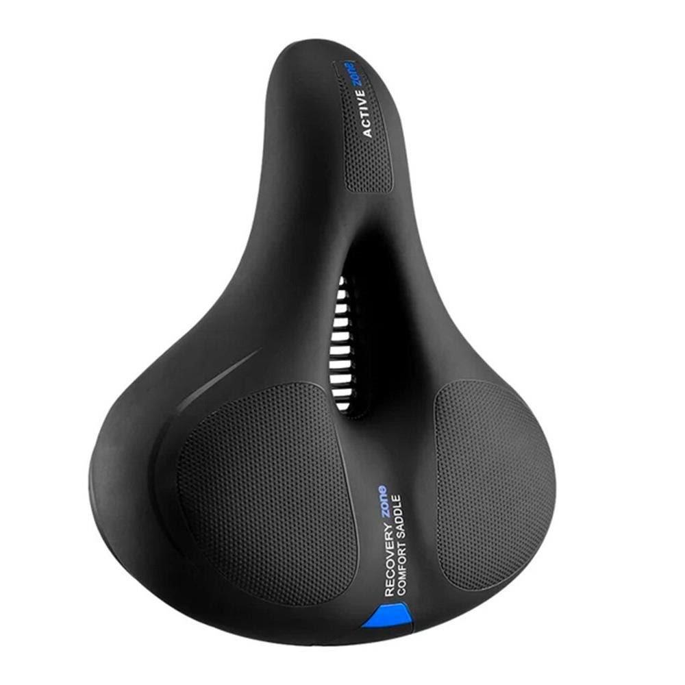 Rockbros Aq-6090b Bicycle Saddle - Black And Blue - Fahrradzubehoer Rockbros-aq-6090b