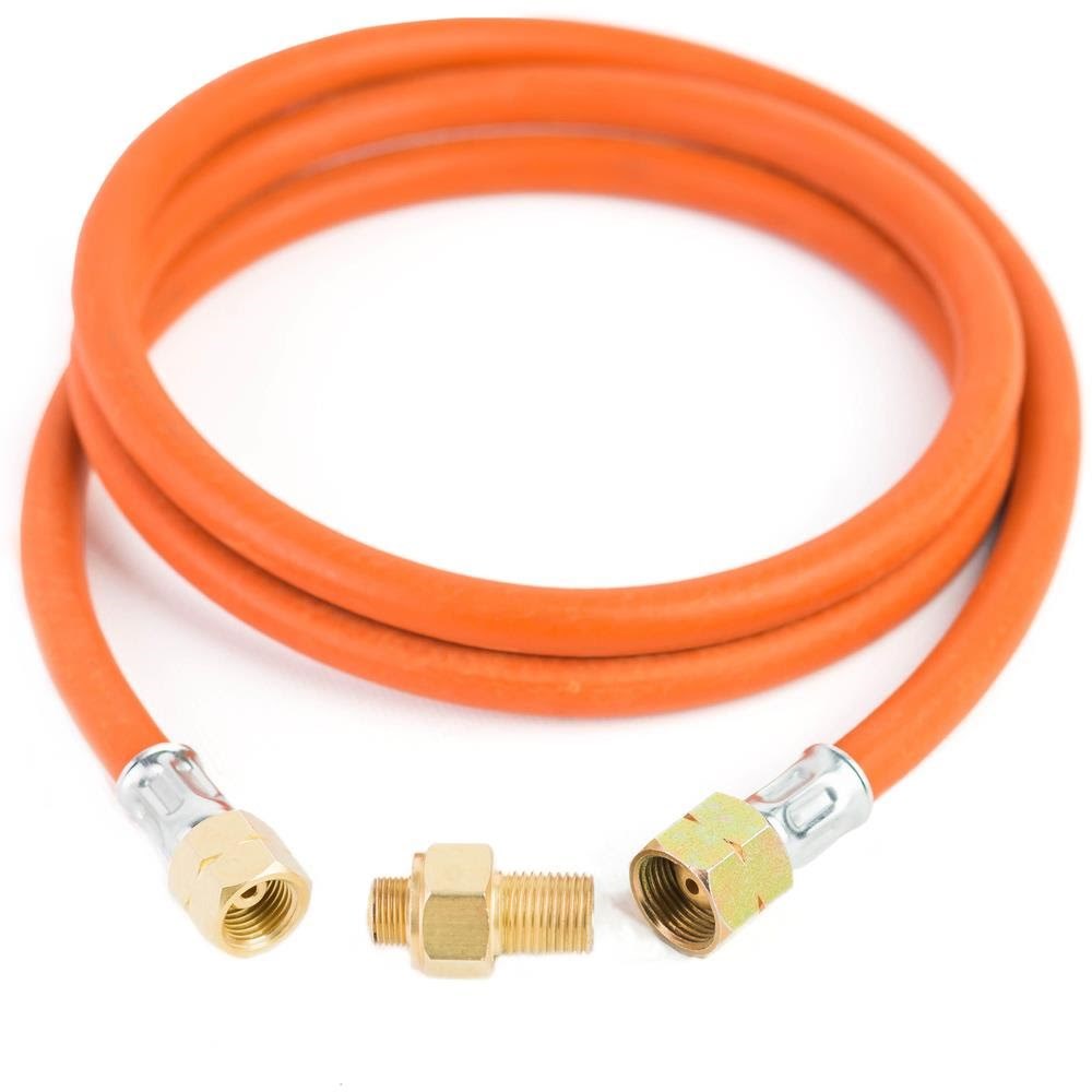 Meva Connection Reduction to Tourist Gas Cylinder G 3/8" L - 7/16" Hose 1.5m - Grill Und Zubehoer 8590584475414