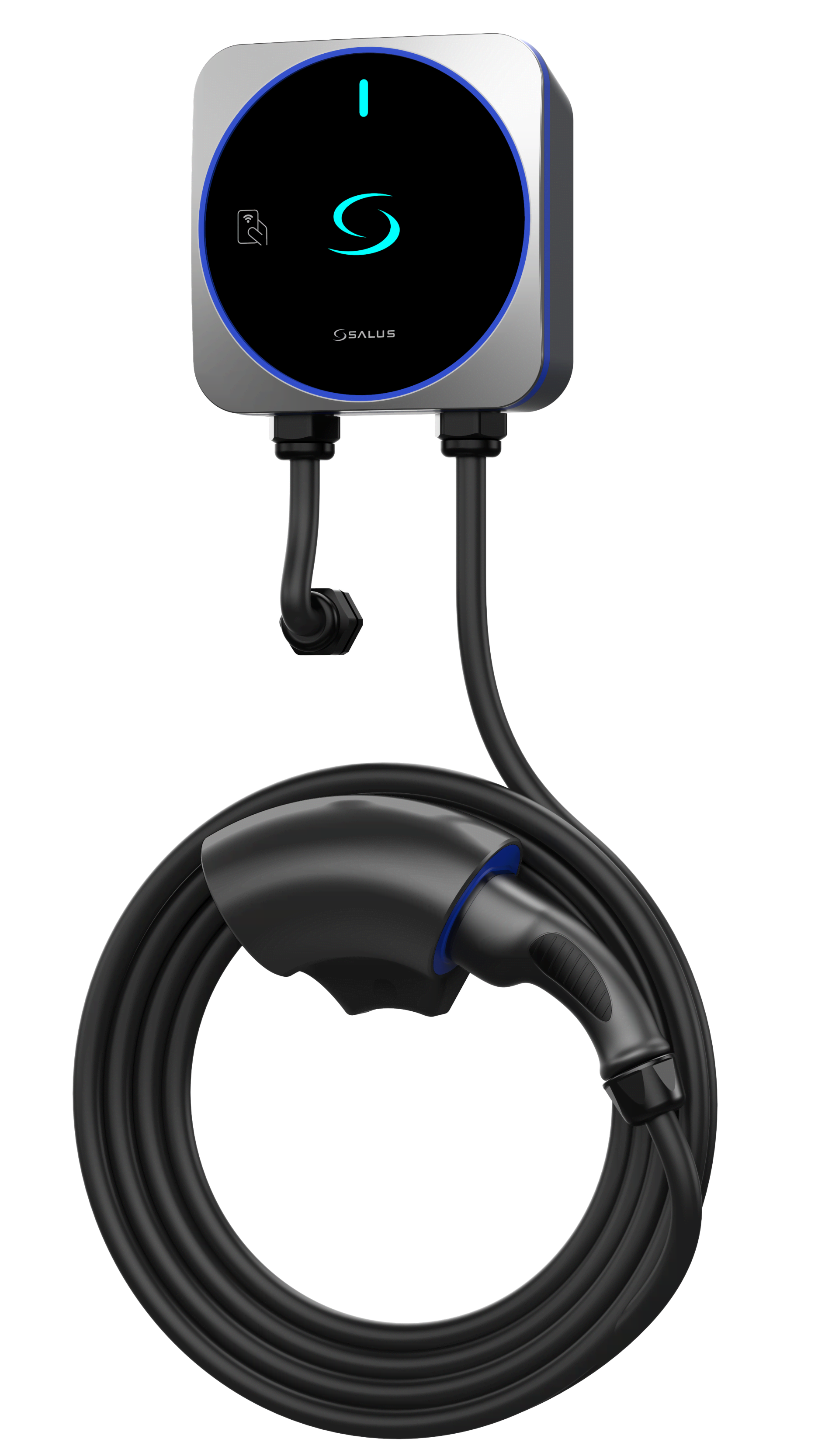 Salus Evt11eu Ev-ladestation 11kw 16a, Wifi, Type 2, 5m Kabel - Aufladen Von Elektroautos 10001404379