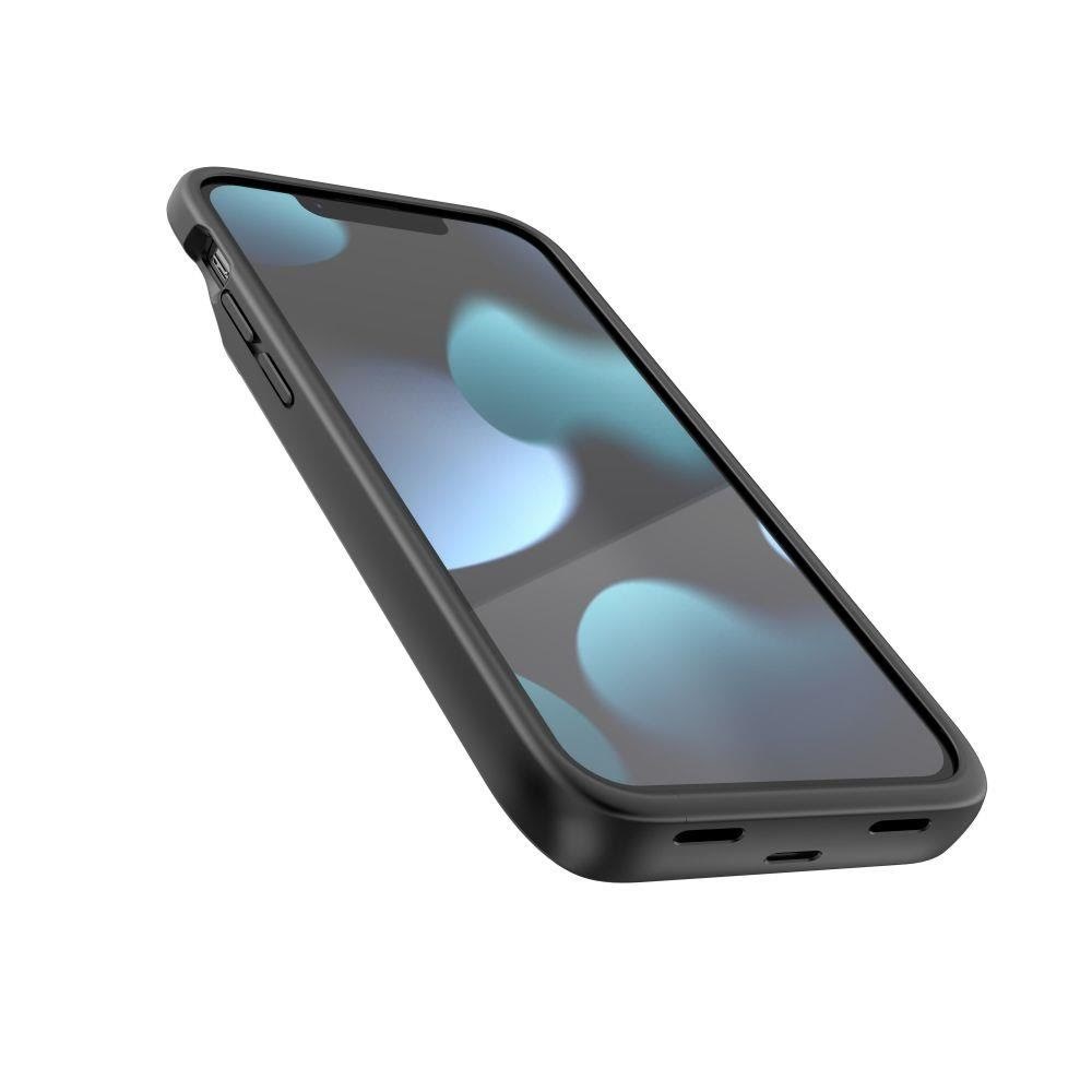 Tech-protect Powercase For Iphone 12 Mini / 13 Mini With Power Bank - Black - 4700 Mah - Powerbank Akku
