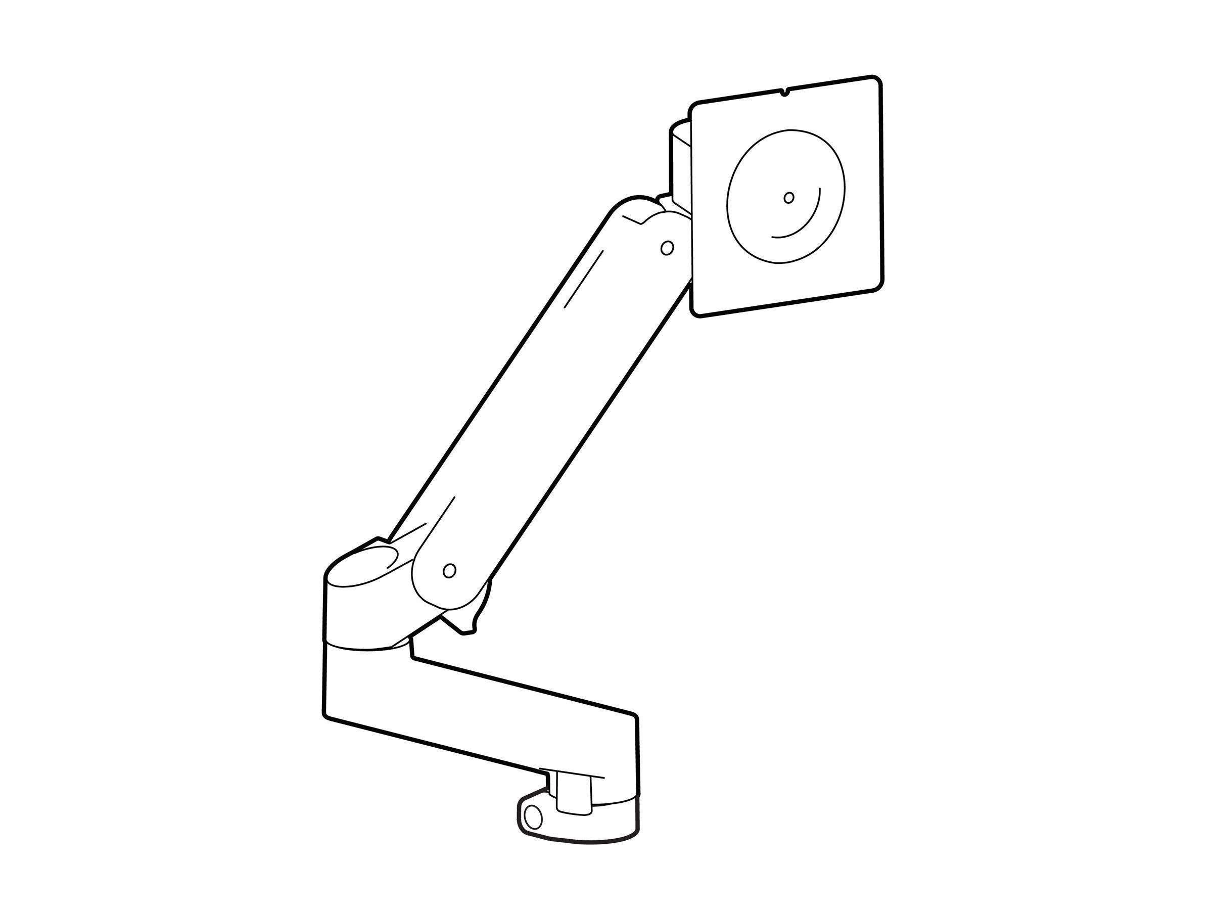 Ergotron LX Pro Mounting Kit - Constant Force Technology - For Flat Panel - Expansion Kit - Schwarz - Monitorhalterung 98-734-292