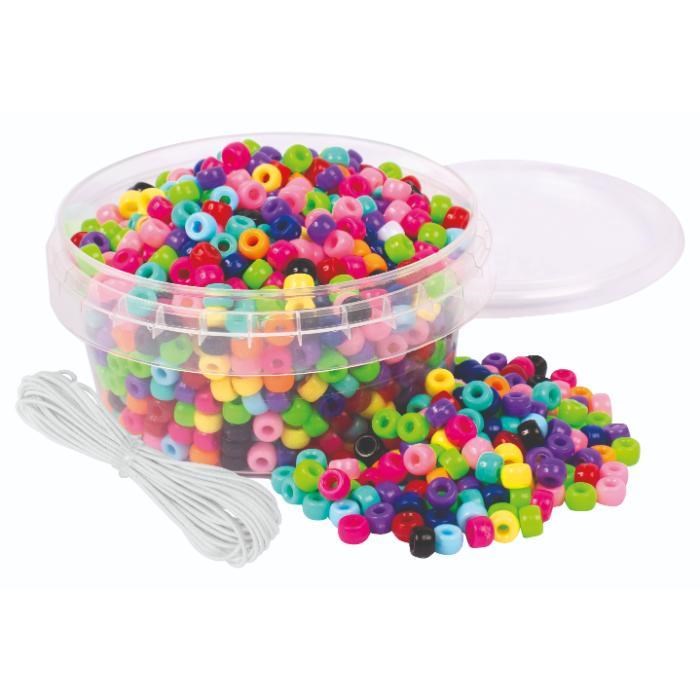 Playbox Small Plastic Beads 850 Pcs - 5+ Years - Kreativ Spiele 27516