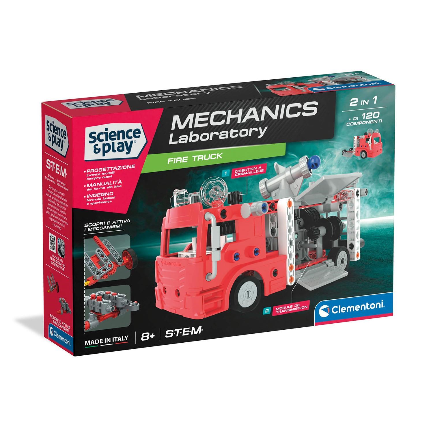 Clementoni Mechanics - Labor - Feuerwehrwagen - Bausets