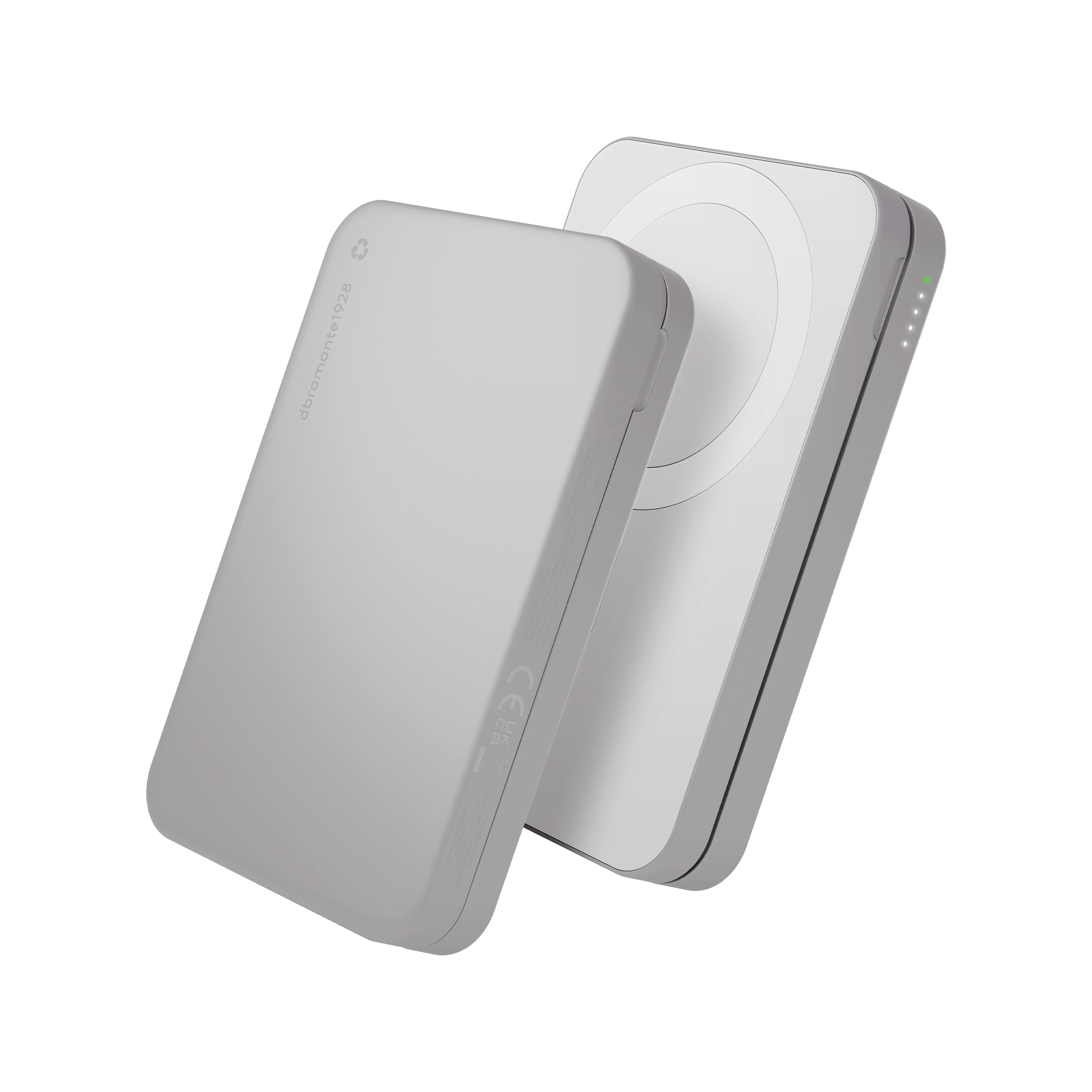 Dbramante1928 Re-charge - 3in1 - Qi1.3 Power Bank - 8000mah - 8000 Mah - Powerbank Akku Weiß Cp08acwh7275