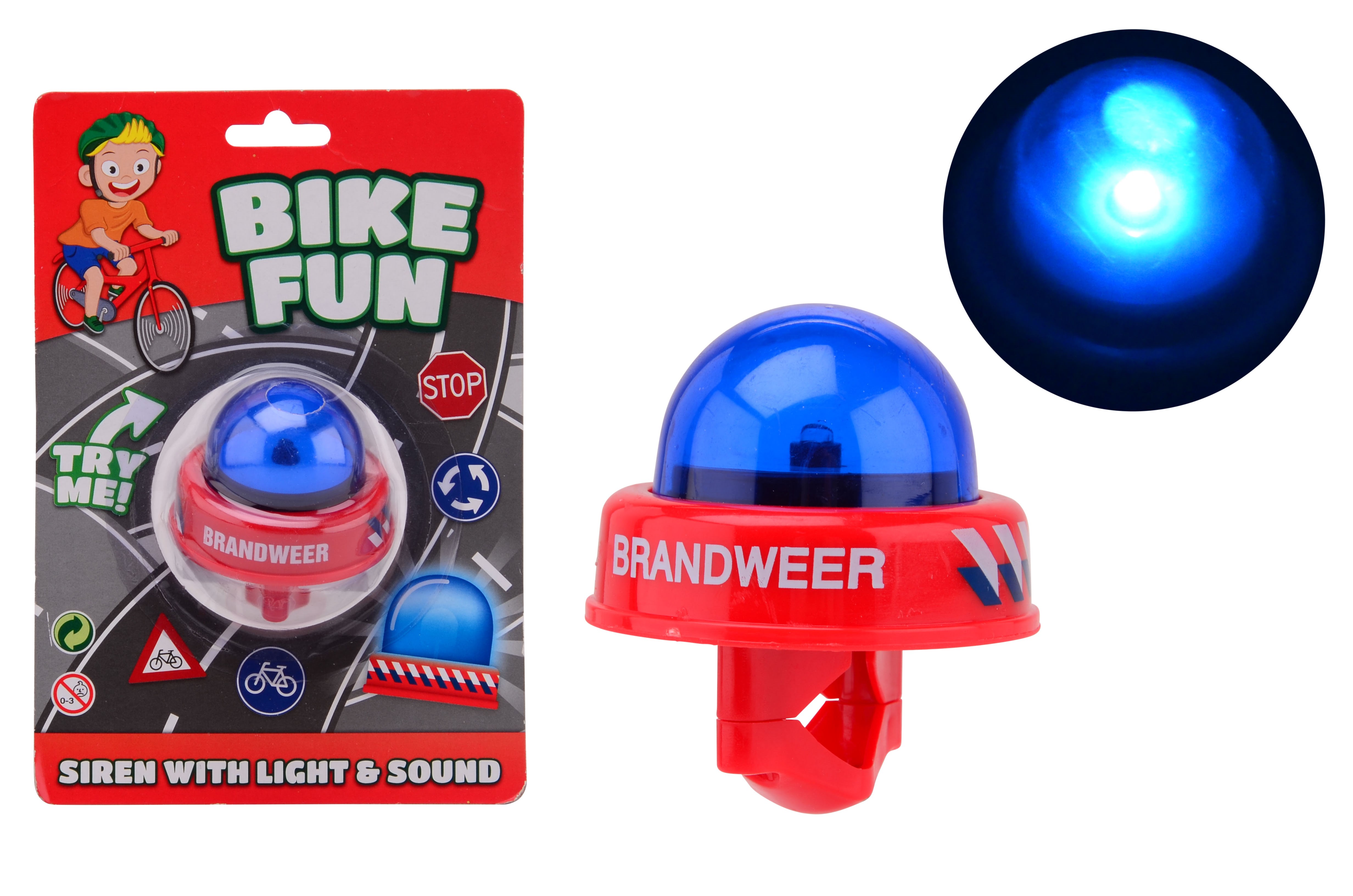 John Toy Bike Fun Fire Siren - Kleine Mitbringsel Fuer Kinder 263-20617