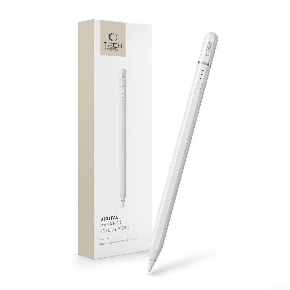 Tech-protect Digital Magnetic Stylus Pen 3 Magnetic For Ipad - White - Handys Anderes Zubehoer 5906302309719