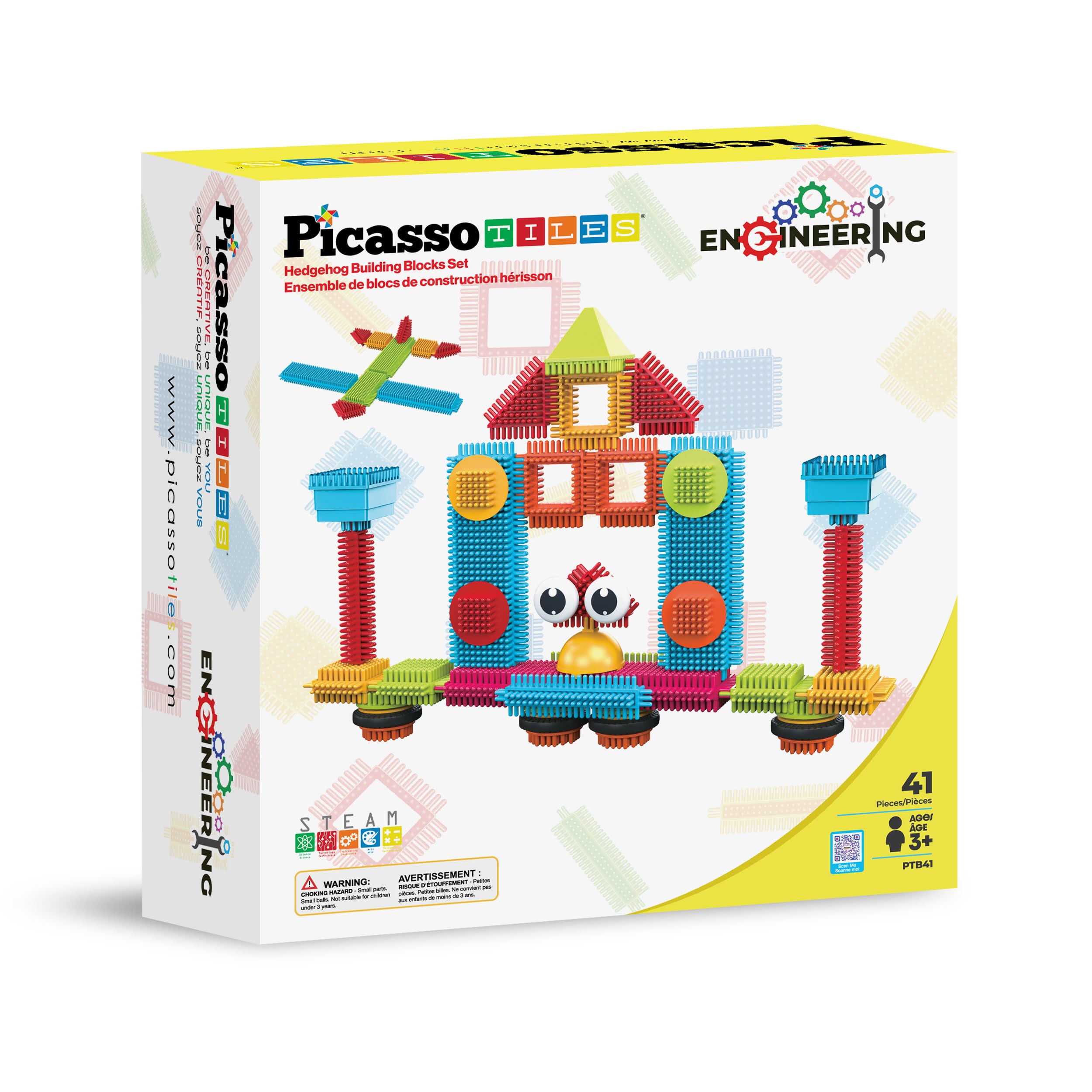 Picassotiles Hedgehog Blocks, Bauset Mit 41 Teilen - Bausets