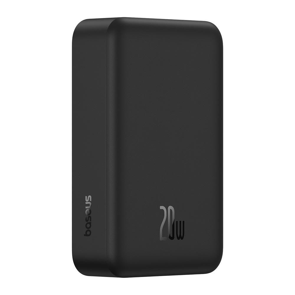 Baseus Enerfill Fm41 20000mah 20w Magnetic Power Bank With 30cm Usb-c to Usb-c Cable - Black - 20000 Mah - Powerbank Akku Schwarz E0027u00