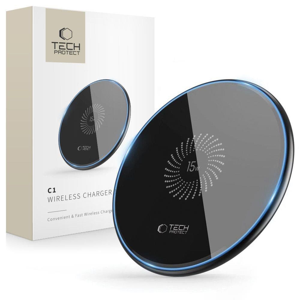 Tech-protect Qi15w-c1 Inductive Charger 15w - Black - Handys Adapter Und Ladegeraete 9589046926310