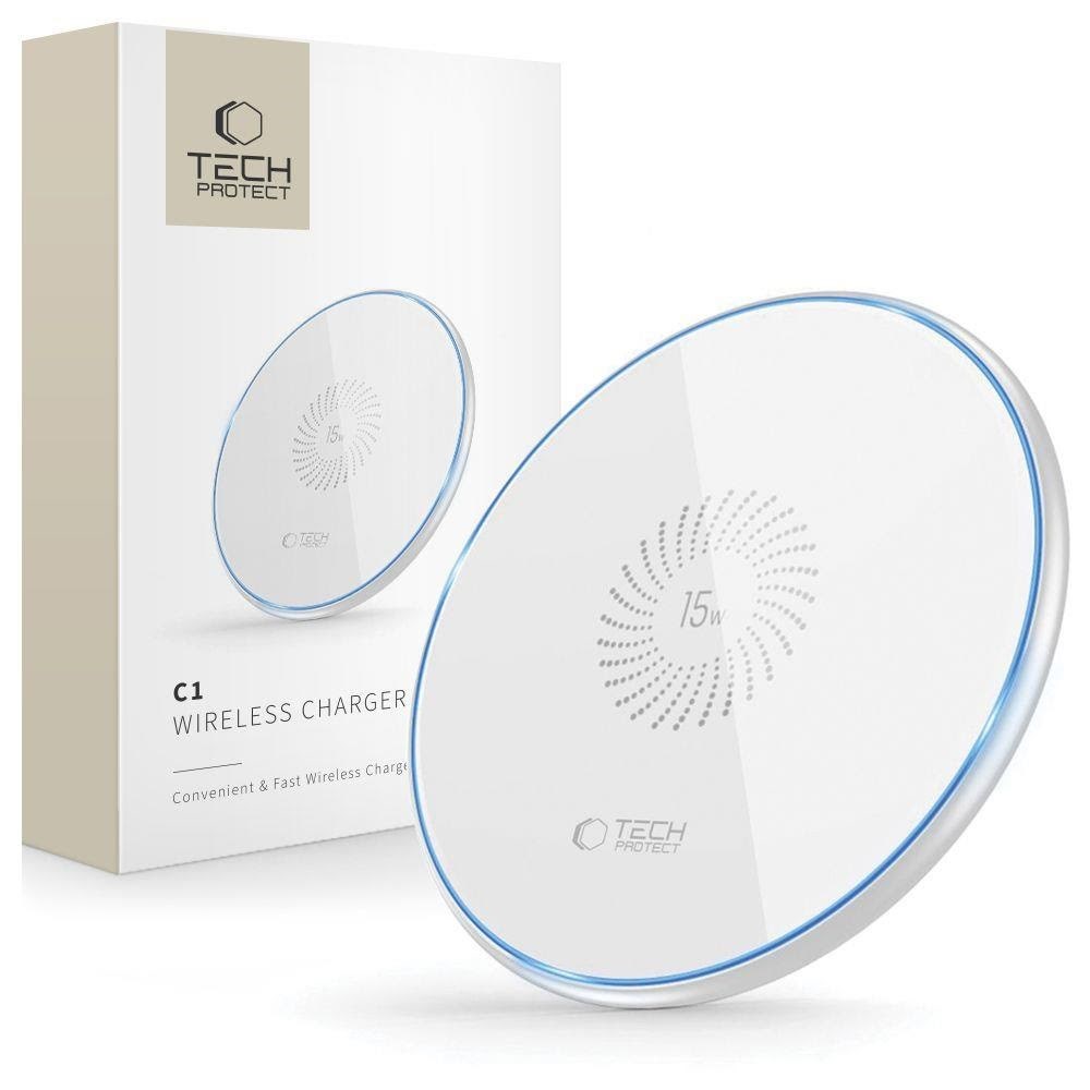 Tech-protect Qi15w-c1 Inductive Charger 15w - White - Handys Adapter Und Ladegeraete 9589046926327