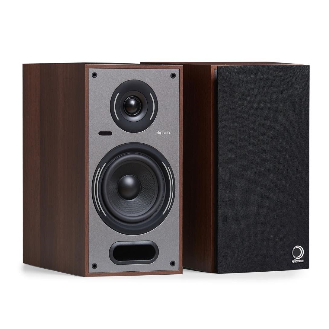 Elipson Horus 6B BT Hdmi Pair (Walnut Dark Grey) - Hifi Lautsprecher Elihor6bbtwndg