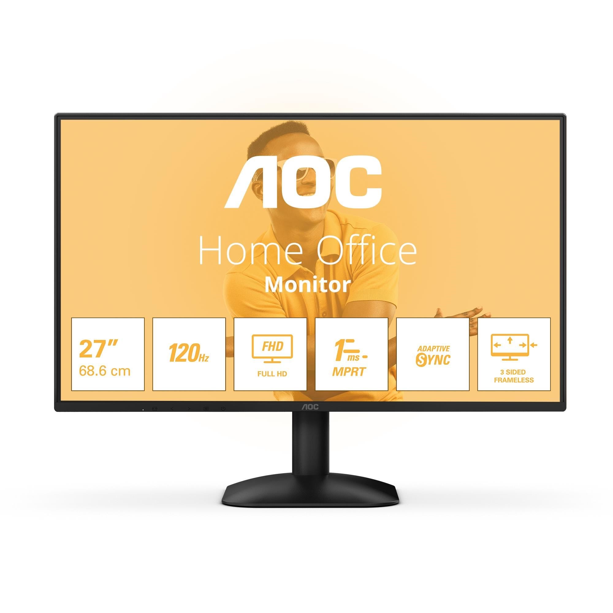 27" Aoc 27b31h - Led Monitor - Full HD (1080p) - 27" - Bildschirm Black