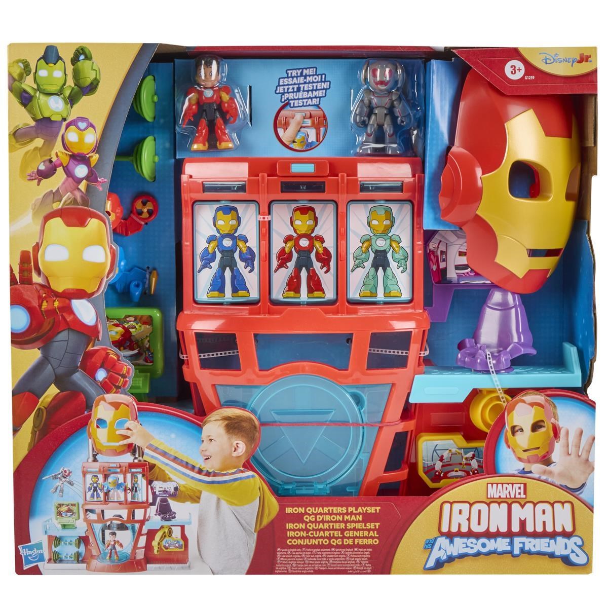 Marvel Iron Man And His Awesome Friends 3" Playset Iron Quarters - Spielsets