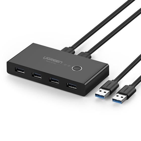 Ugreen Switch Box Hub Switch 4x Usb 3.2 Gen 1 Usb Splitter For Two Computers Black (Us216 30768) Usb-hubs - Usb 3.2 - Usb Hubs