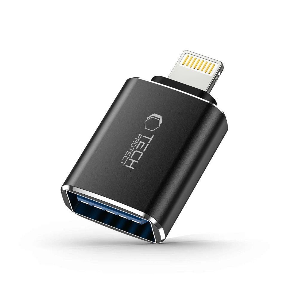 Tech-protect Ultraboost Lightning (Male) / Usb-a ( Usb-hubs - 1 - Schwarz - Usb Hubs