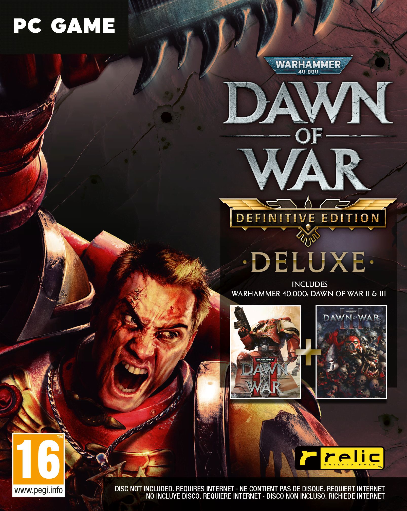 Warhammer 40.000: Dawn of War (Definitive Edition Deluxe) - Code in a Box - Windows - Strategie - Pegi 16 - Spiele 5056635622457