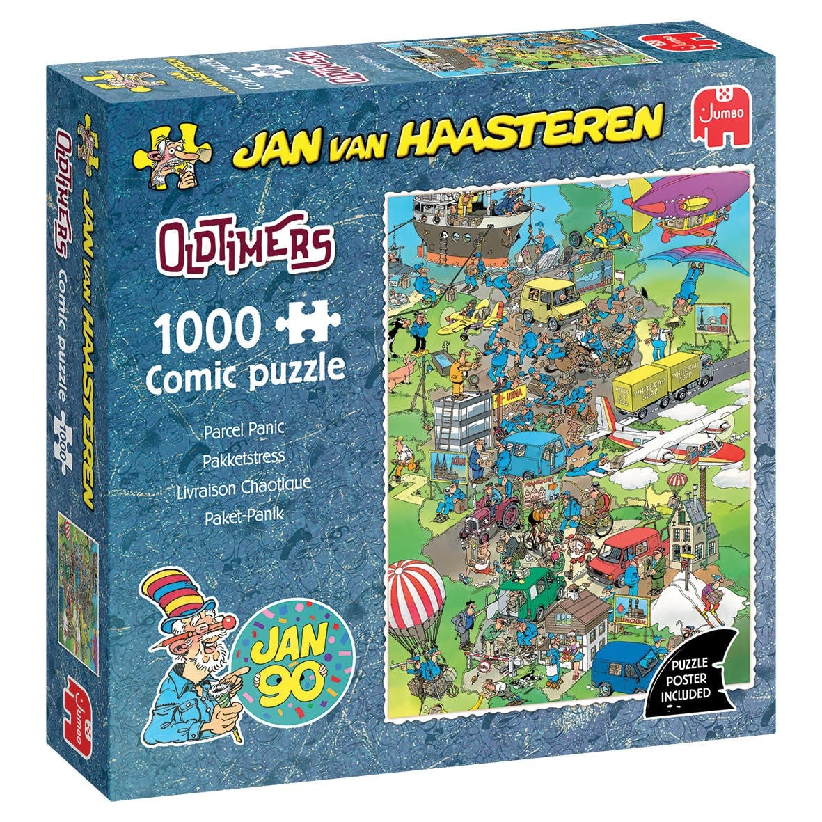 Jan Van Haasteren Oldtimers Parcel Panic (1000) - Puzzle