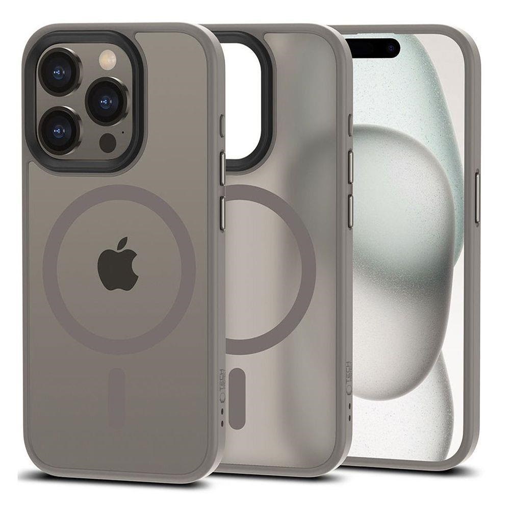 Tech-protect Magmat Magsafe Case For Iphone 15 Pro - Titanium Matte - Handys Cover Cases 9319456606546