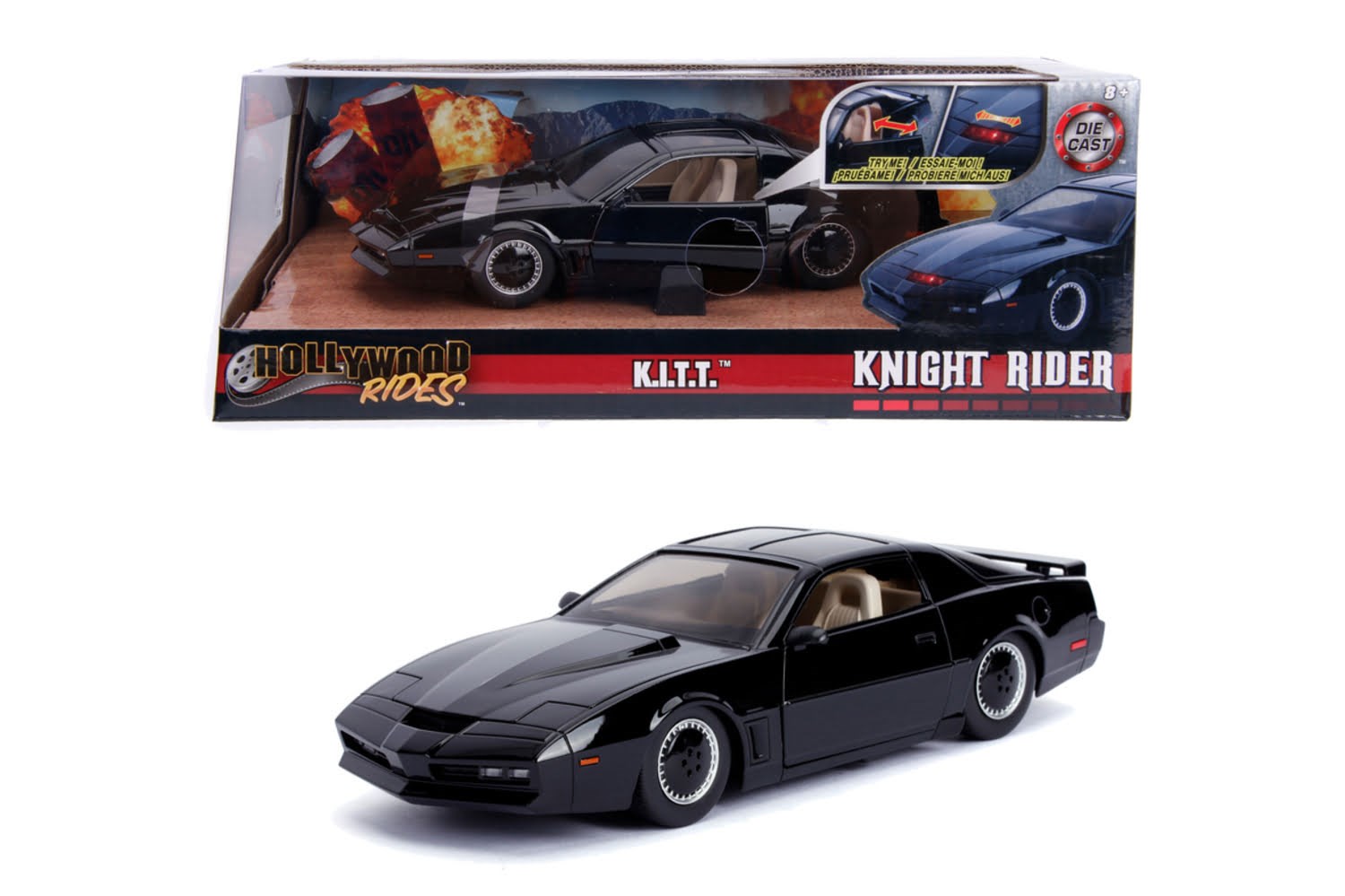 Jada Toys Knight Rider Kitt 1:24 Try Me - Spielzeugauto