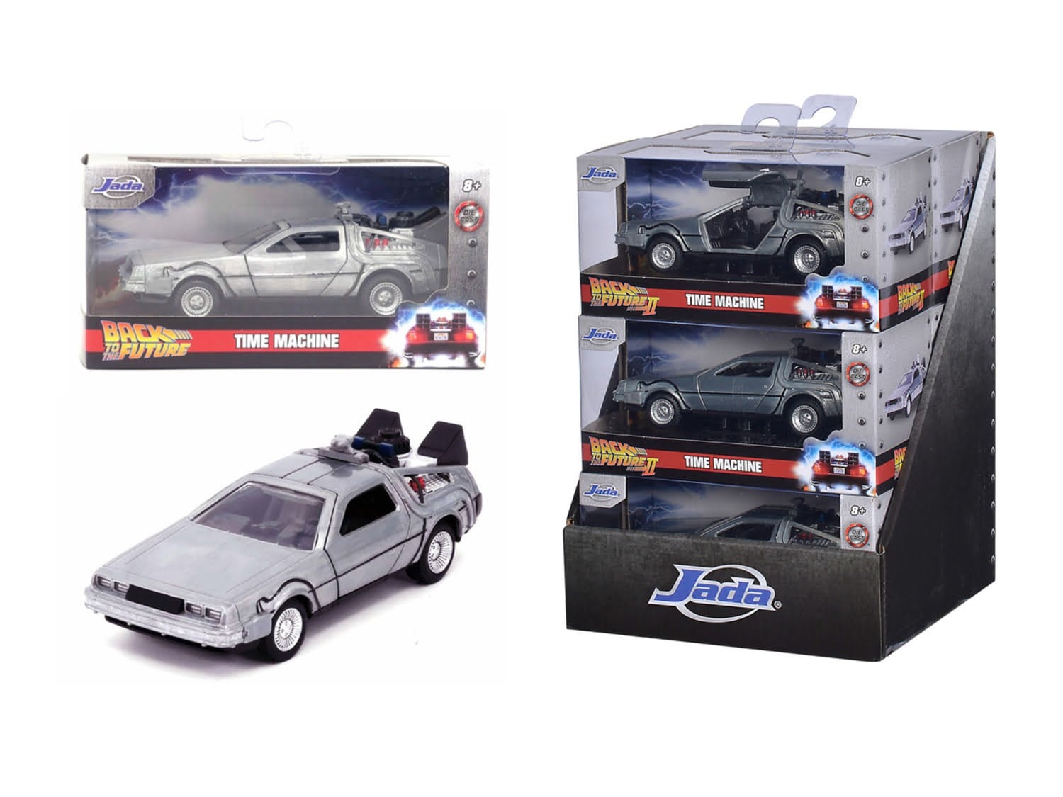 Jada Toys Time Machine Back to The Future 1 1:32 - Spielzeugauto 9332185314r00