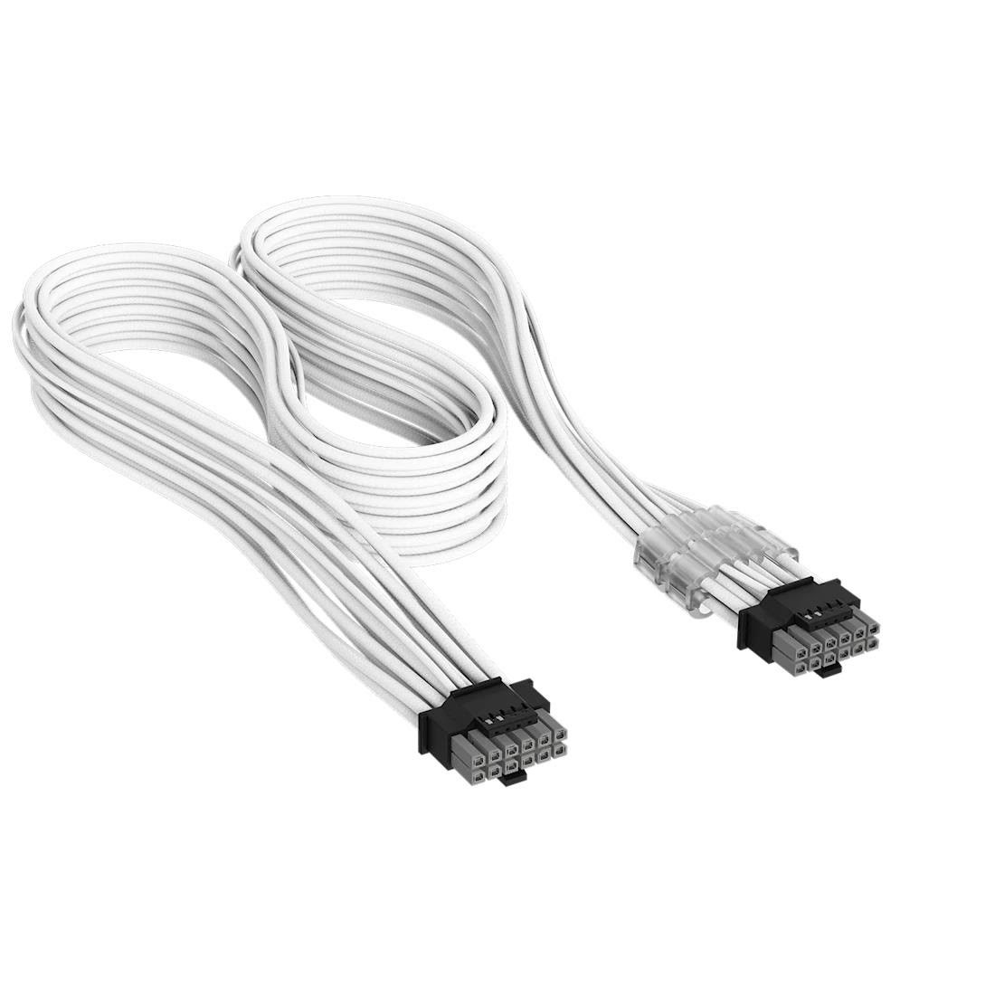 Corsair Elite Premium Individually Sleeved Pcie 12v-2x6 to Pcie 12v-2x6 600w (Universal) - Weiß - Stromkabel Intern Cp-8920432