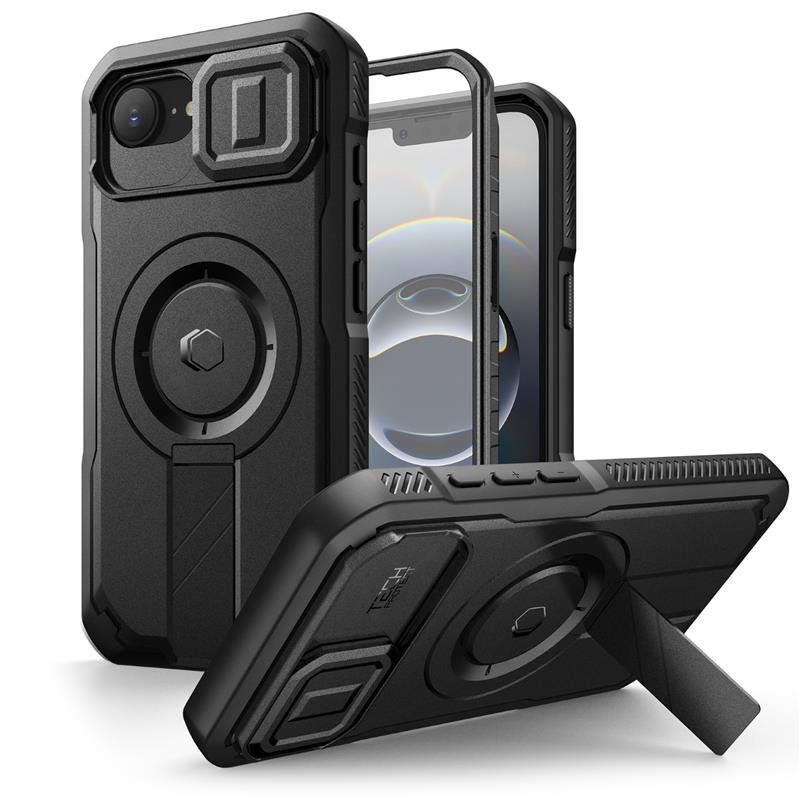 Tech-protect Kevlar Magsafe Case For Iphone 16e / 17e - Black - Handys Cover Cases