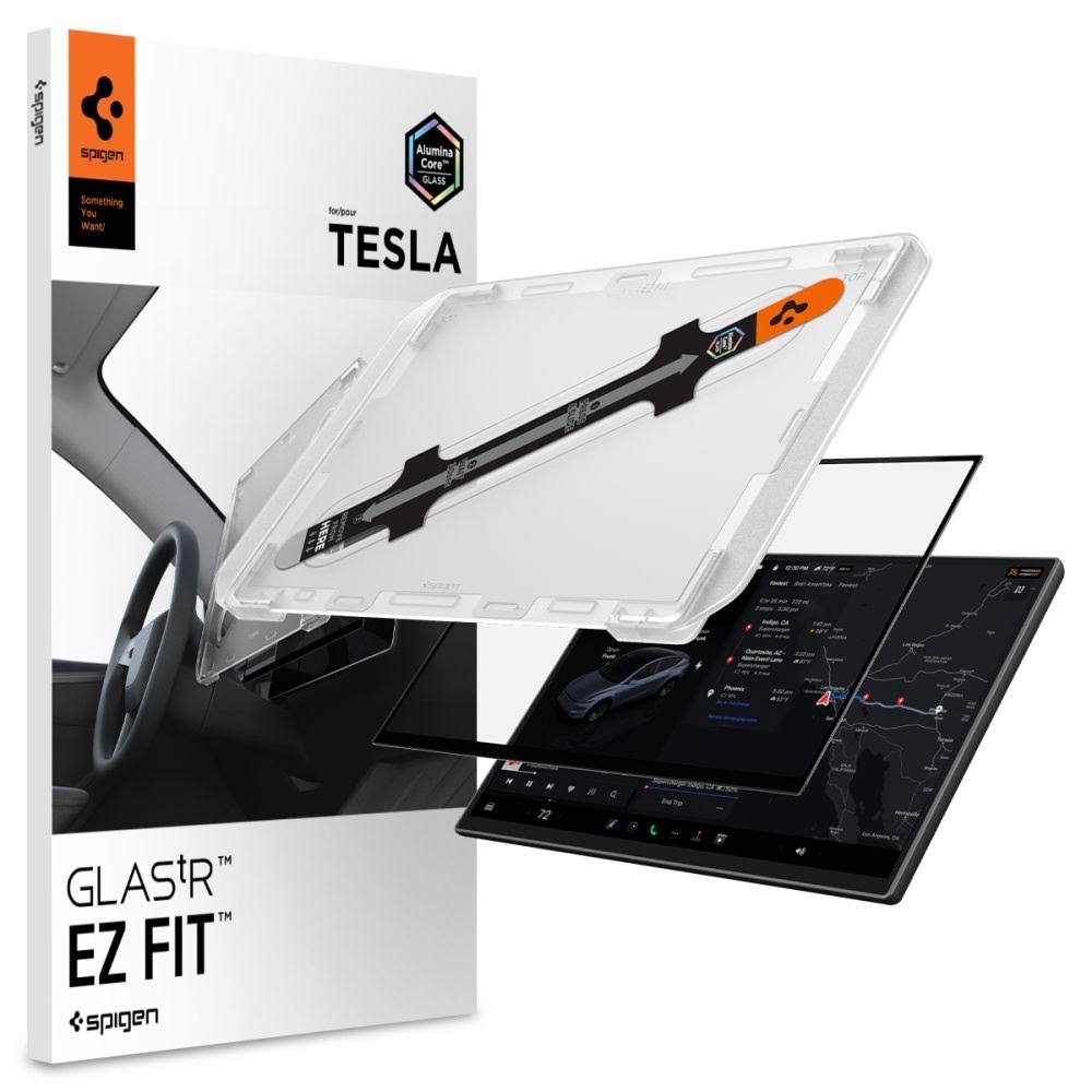 Spigen Glas.tR EZ Fit | 16 Inch - Tesla Model Y Screen Protector - Autozubehoer