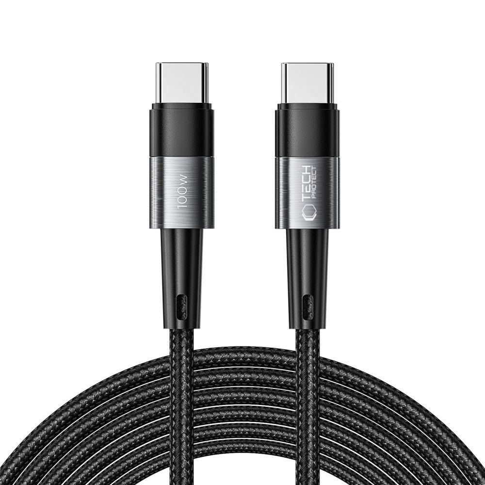 Tech-protect Ultraboost Usb-c / Usb-c PD 100w 5A 3m Cable - Grey - Usb Kabel Grau 9319456606058