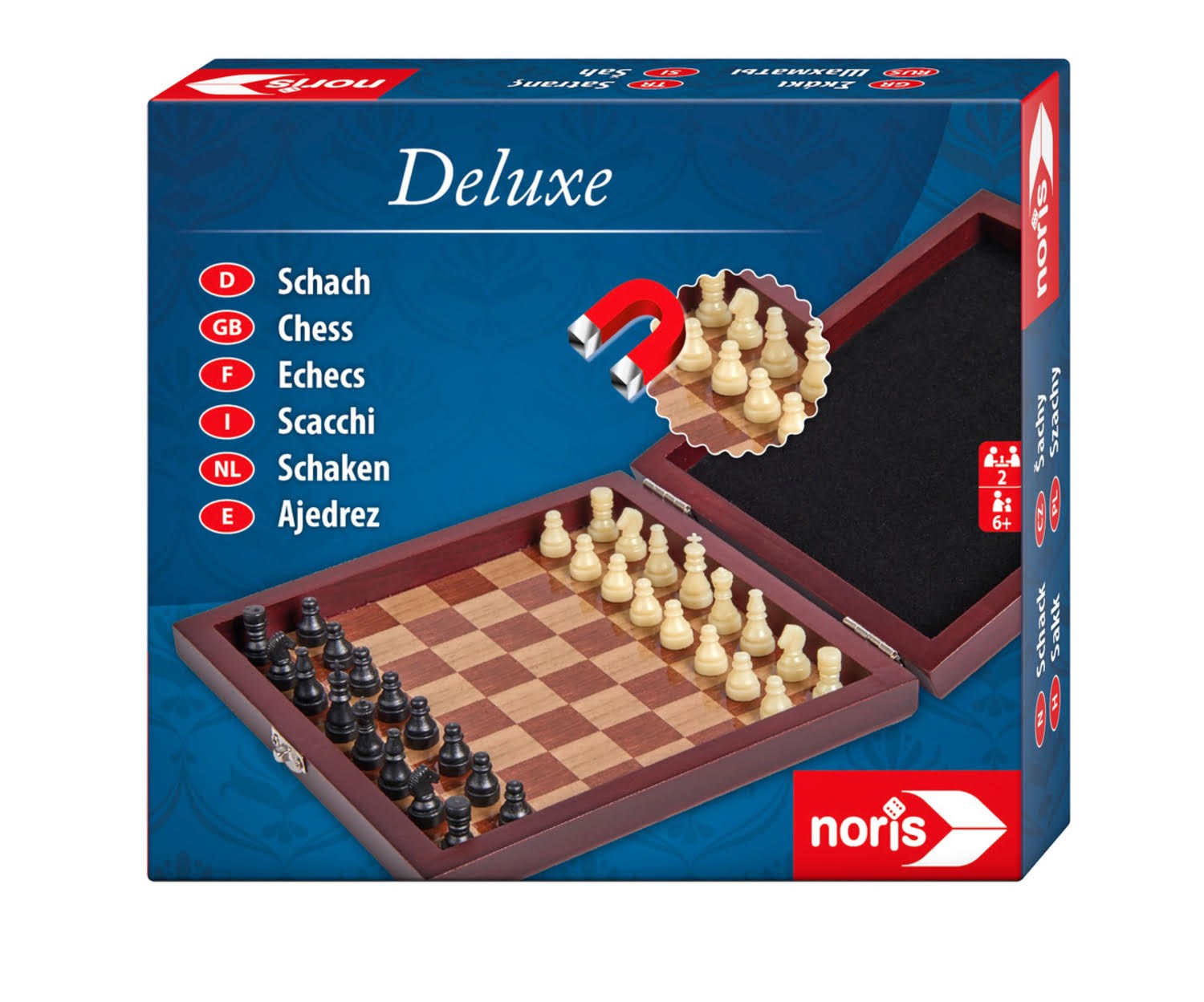 Noris Devi Loveuxe Magnetic Chess in Wooden Box - Brettspiele