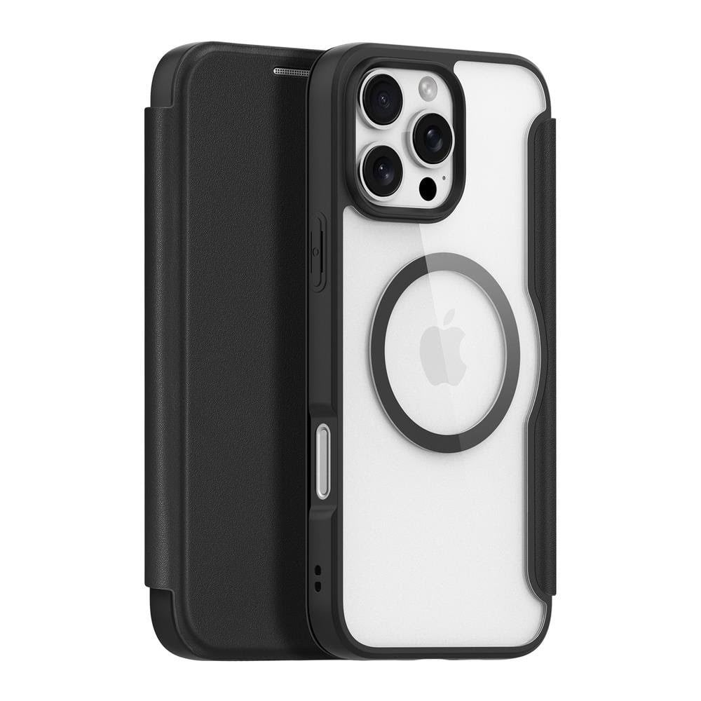Dux Ducis Skin X Pro Case For Iphone 16 Pro With Magsafe And Flip - Black - Handys Cover Cases 6934913004487