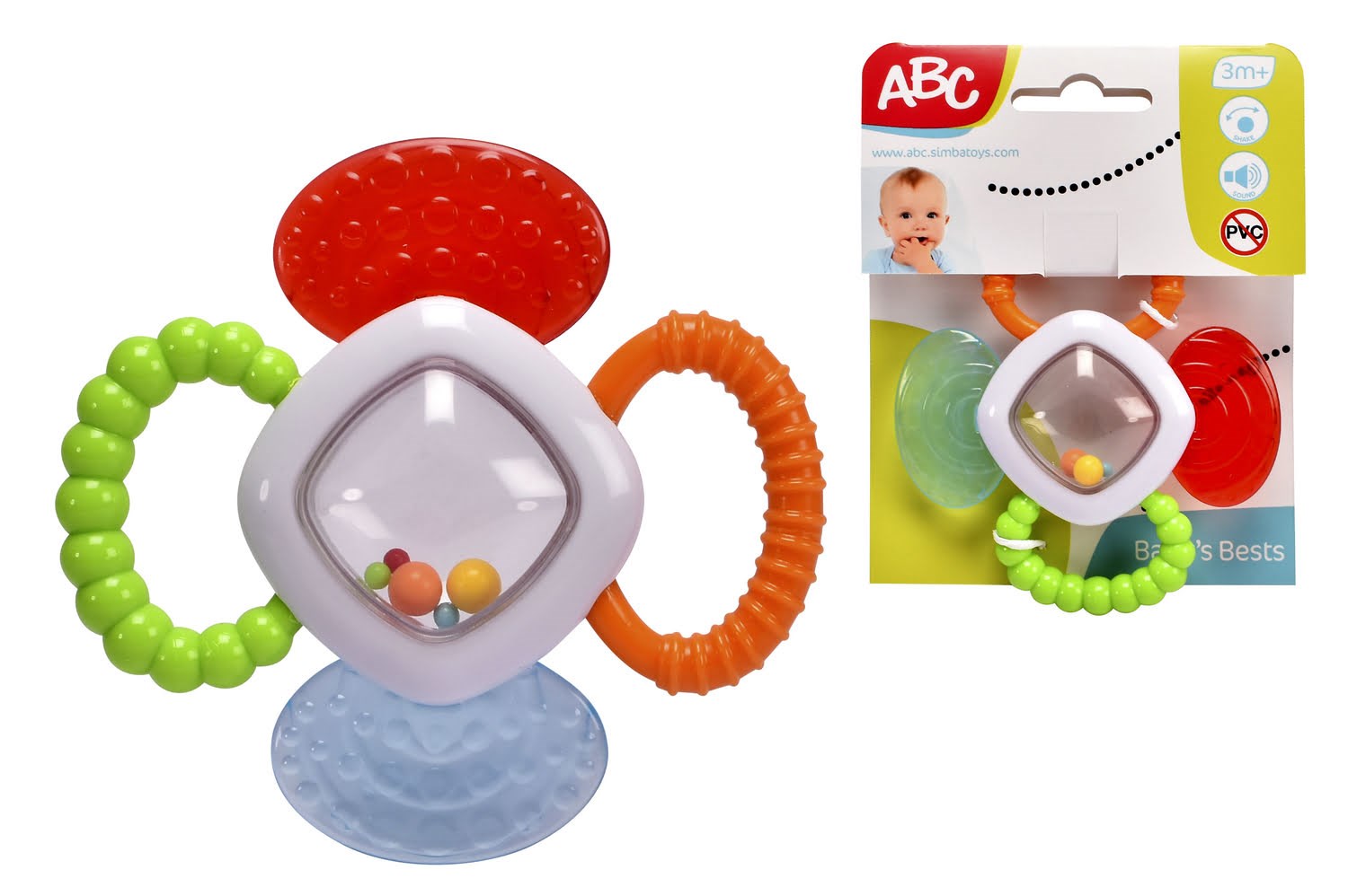 Simba Teether Rattle - Baby Spielzeug