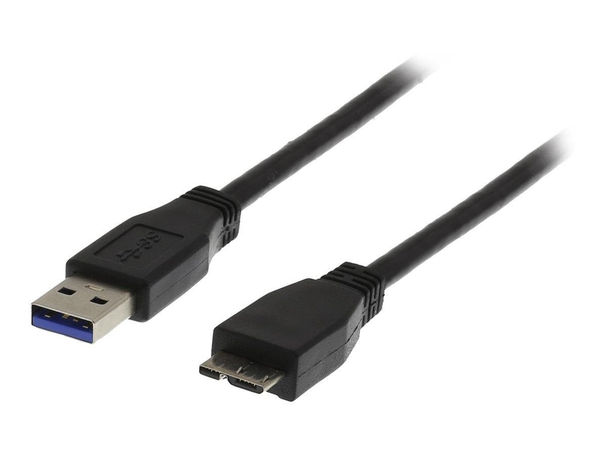 Deltaco Usb3-020s - Usb Cable - Micro-usb Type B to Usb Type A - 2 m - Usb Kabel