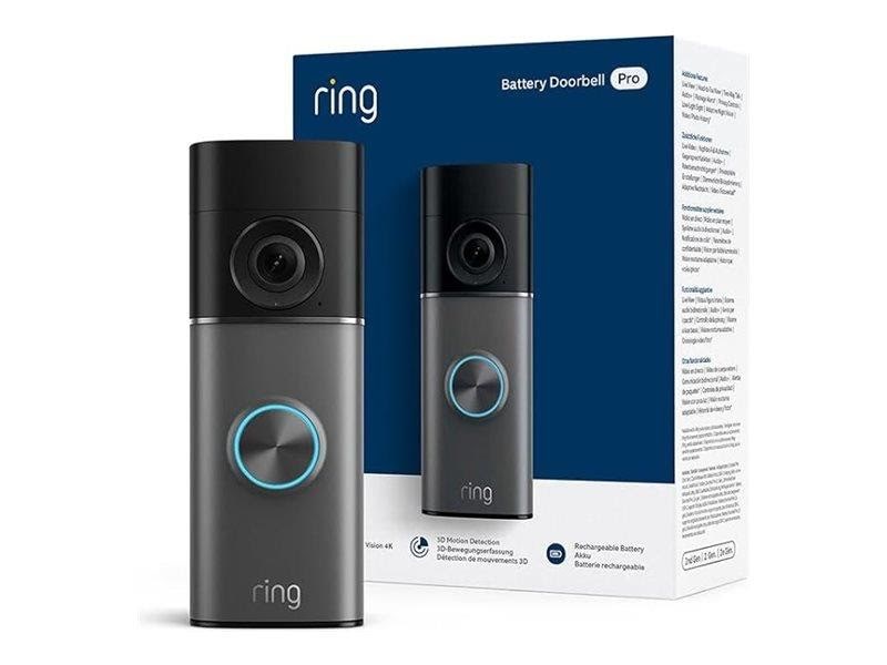 Ring Battery Video Doorbell Pro - Retinal 4K - Deep Silver - Smart Home
