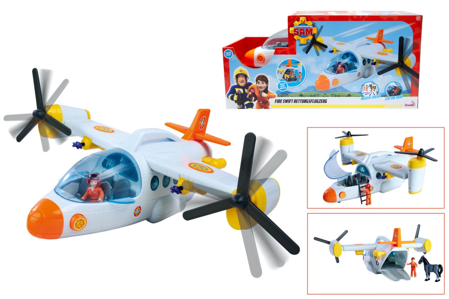 Simba Sam Fire Swift Rescue Plane - Figuren 109252615