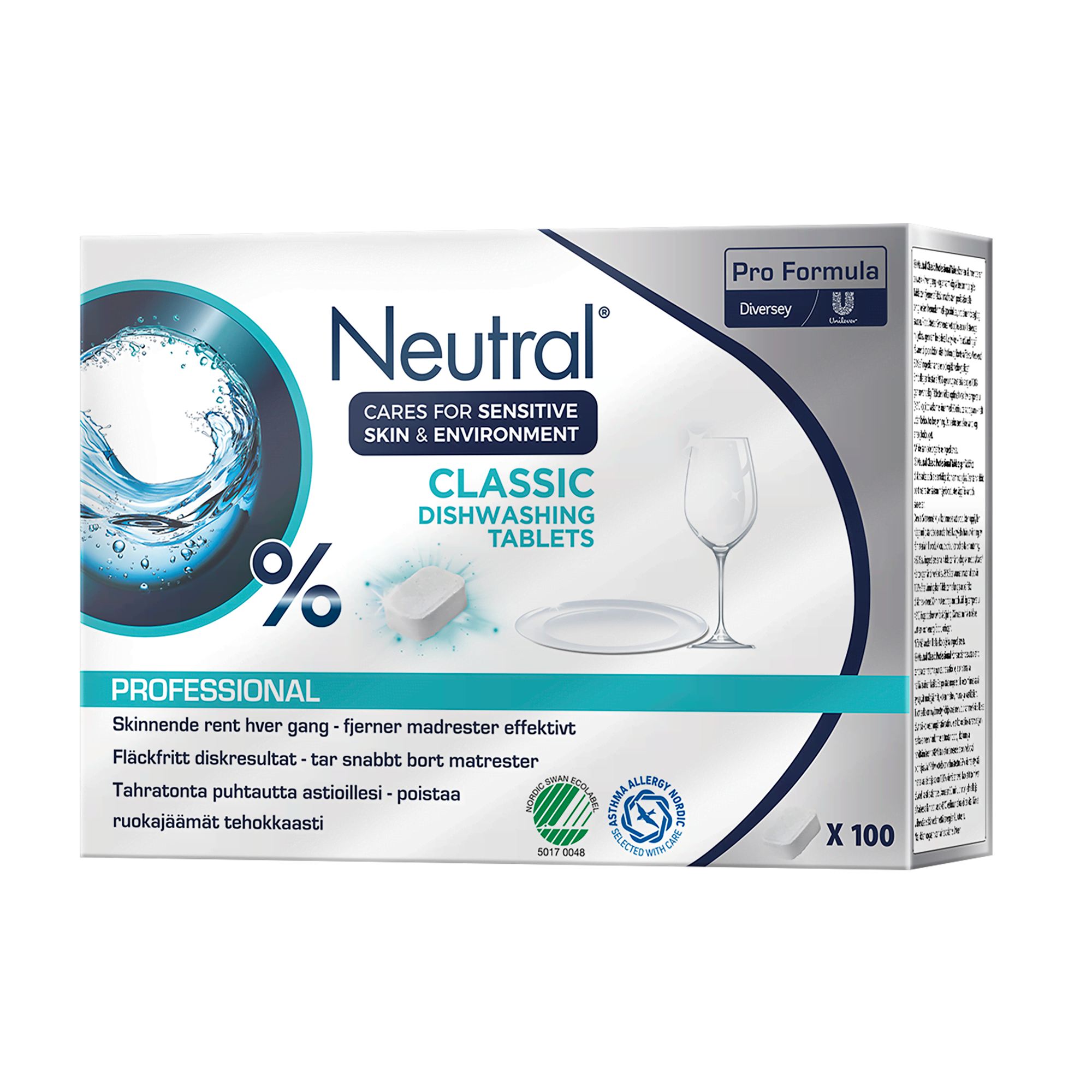 Neutral Professional Dishwasher Tablets 100 Pcs. - Reinigung