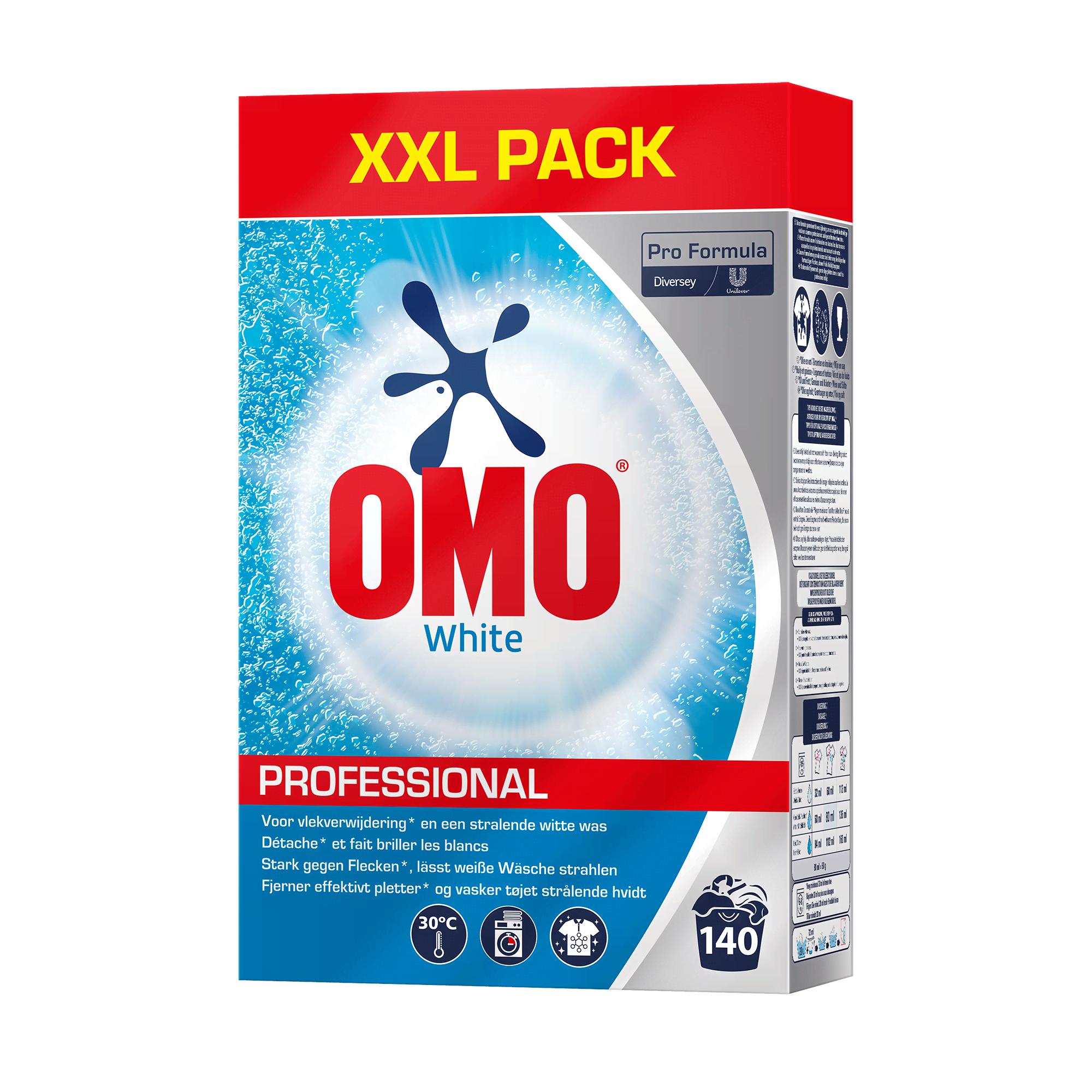 Omo Professional White Powder 7kg - 140 Washes - Reinigung