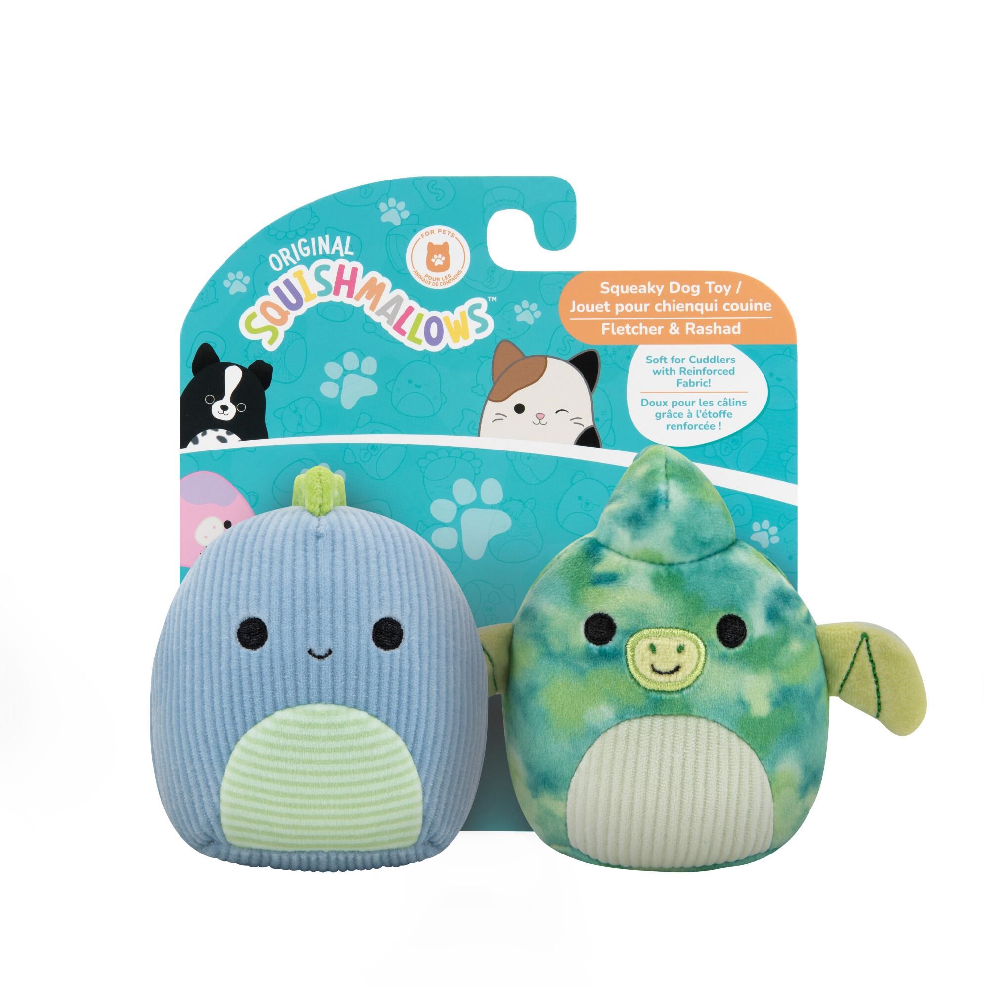 Squishmallows Pets Squishmallows 9cm Two-pack Squeaky Plush Dog Toy D - Hunde