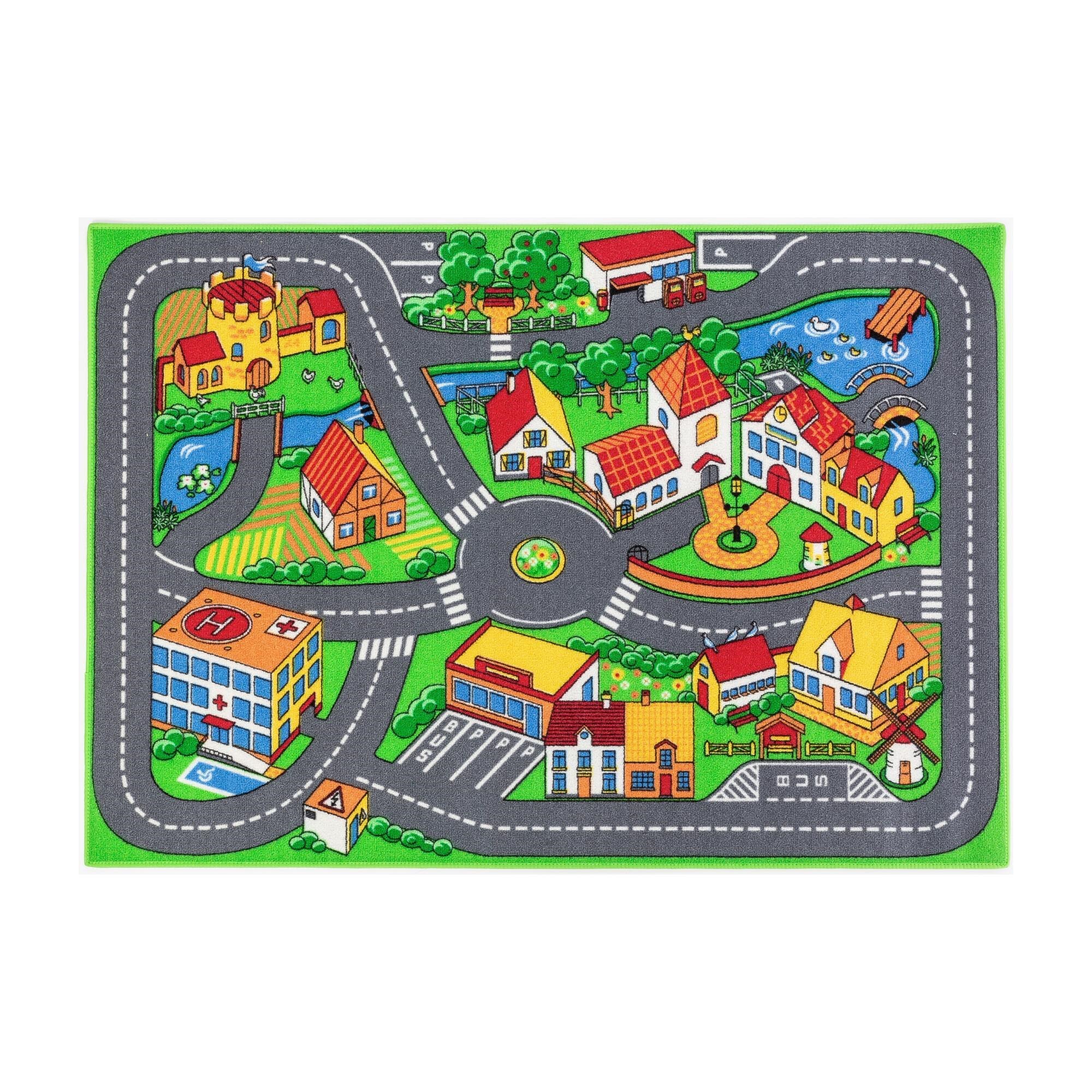 Rebel Roads Country Life Play Mat 92x133cm - Spielzeugauto