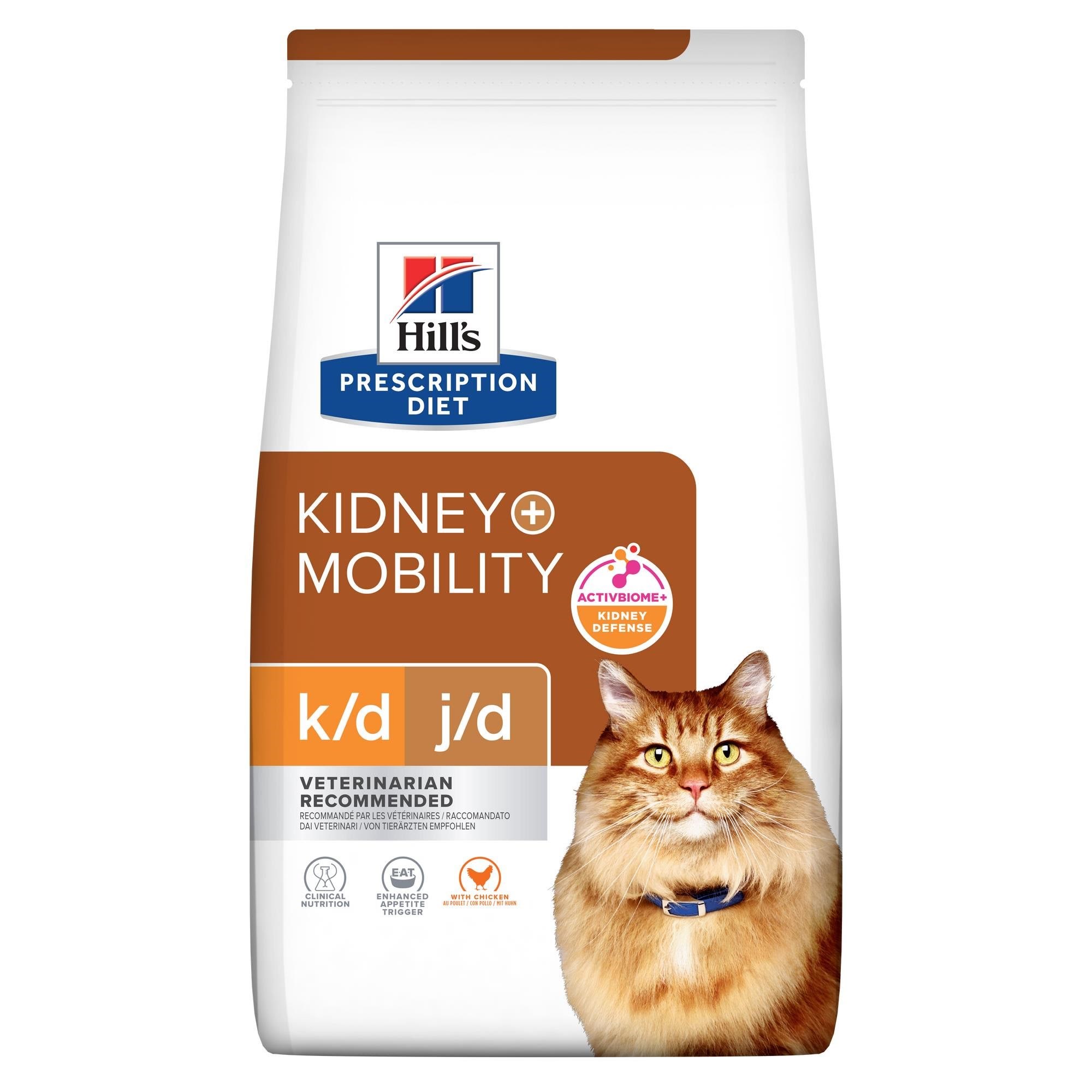 Hill's Prescription Diet K/d Kidney + Mobility Chicken - Dry Cat Food - 3kg - Katzen