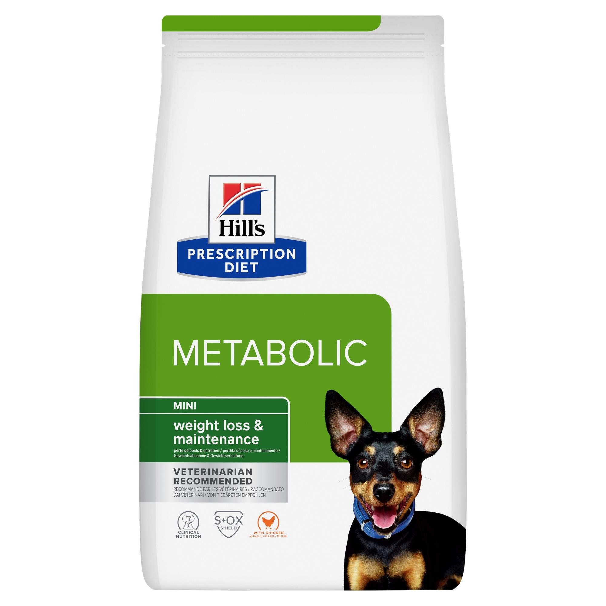 Hill's Prescription Diet Canine Metabolic Mini Dry Dog Food Chicken 1kg - Hunde