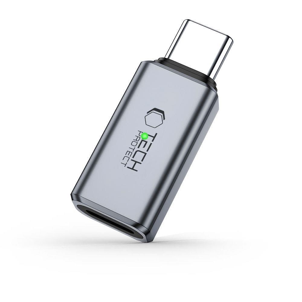 Tech-protect Ultraboost Type-c to Lightning Adapter - Grey - Usb Kabel Grau 5906302372508
